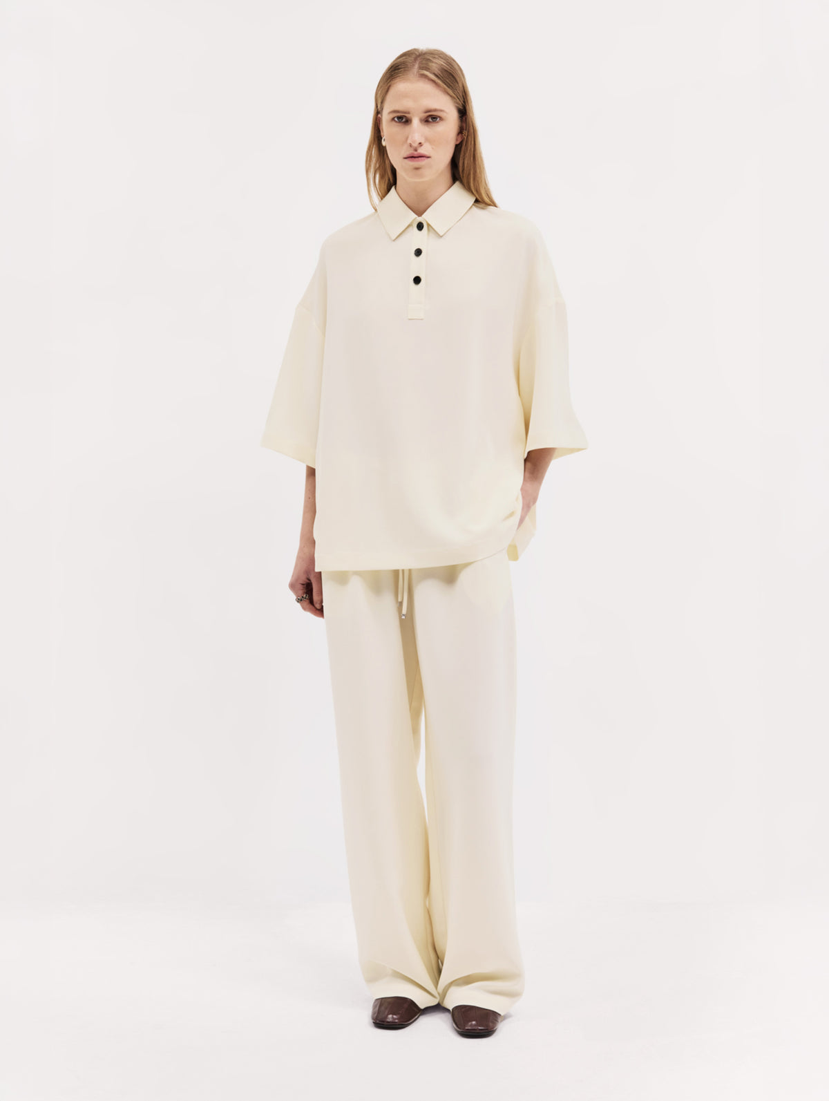 Drew Trouser in Bone