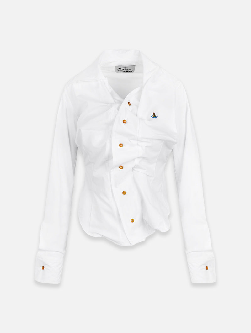 Drunken Long Sleeve Shirt in White