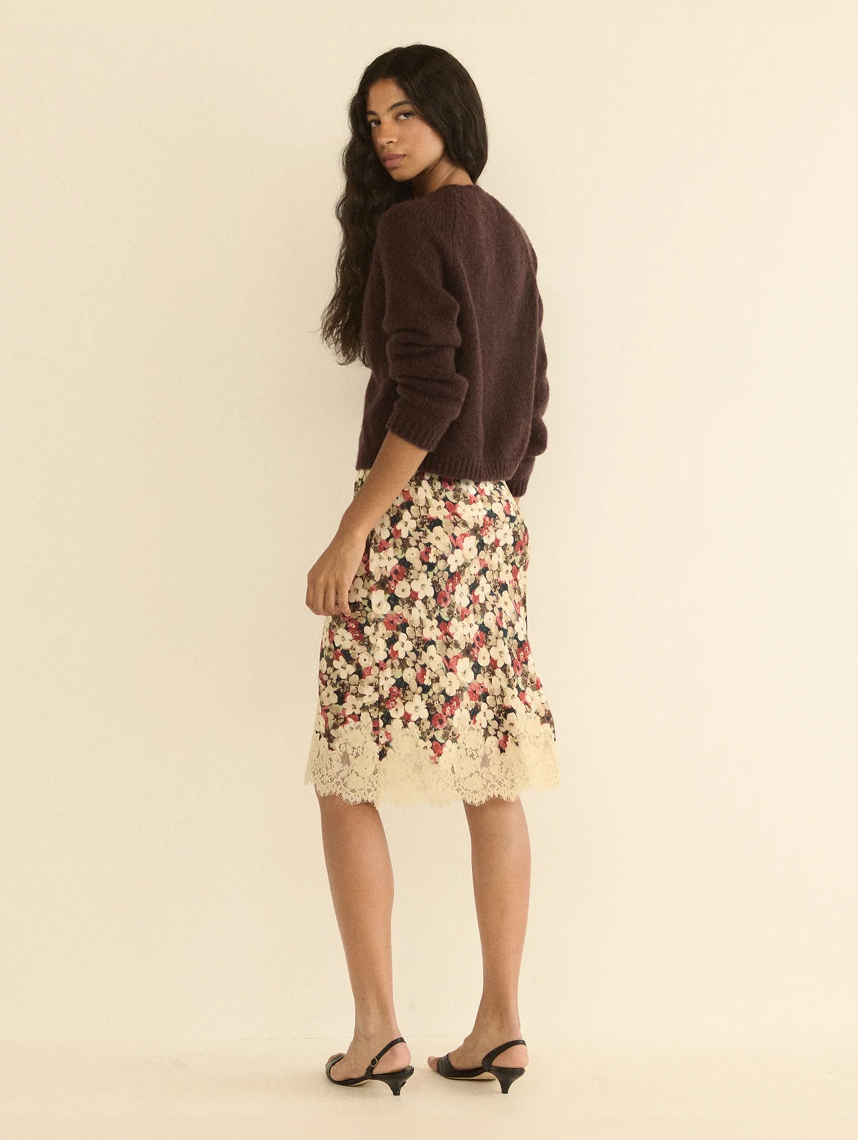 Elowette Skirt in Wildflower Bramble