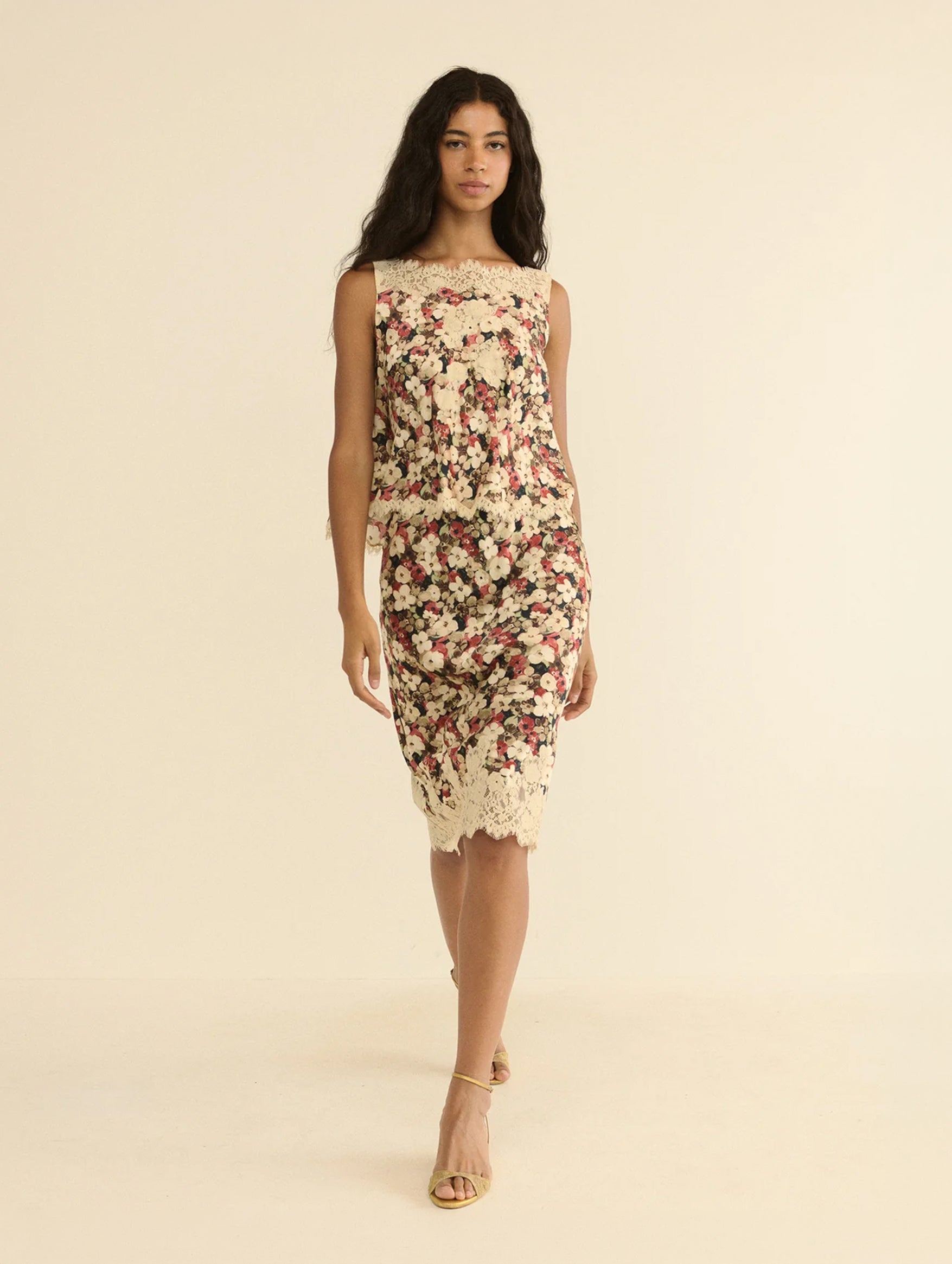 Elowette Skirt in Wildflower Bramble