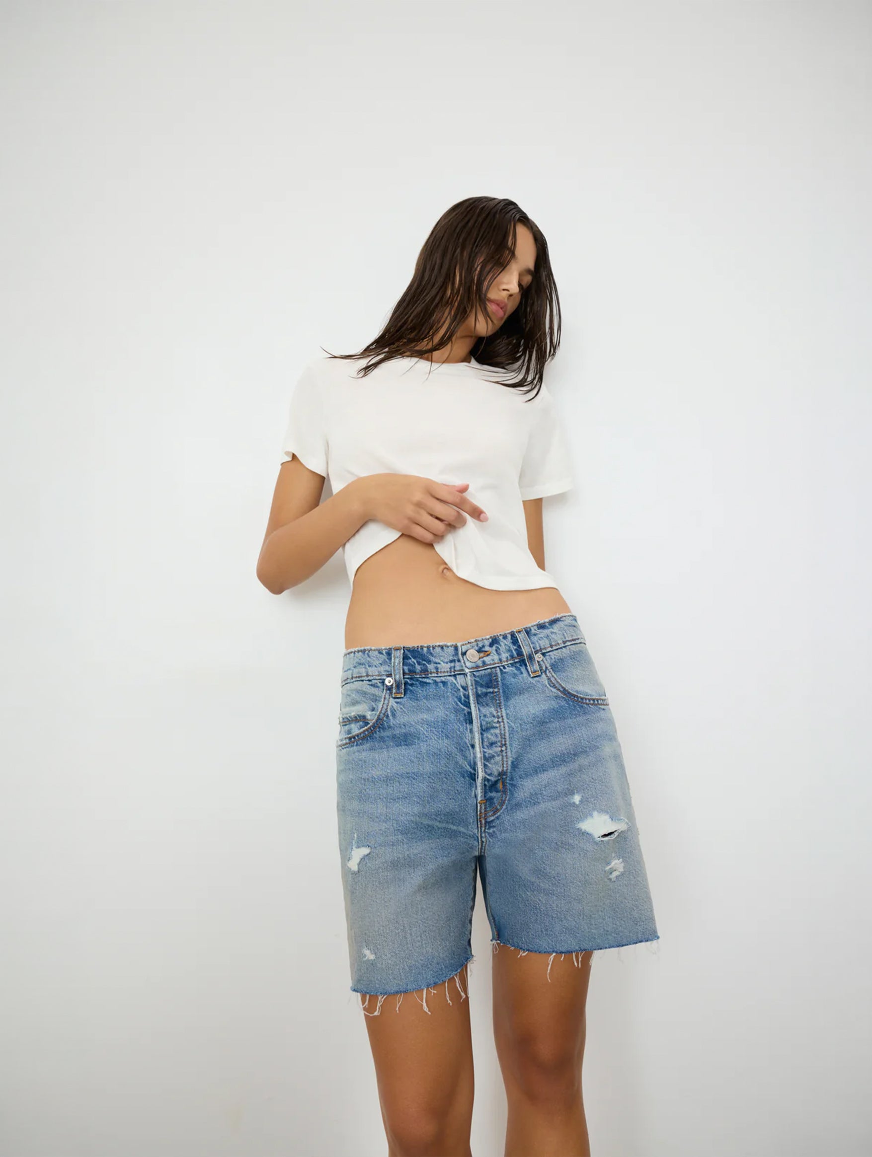 Emmett Denim Short in Light Indigo