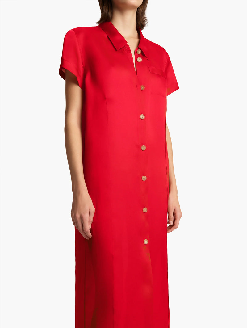 Effy Dress in Raspberry