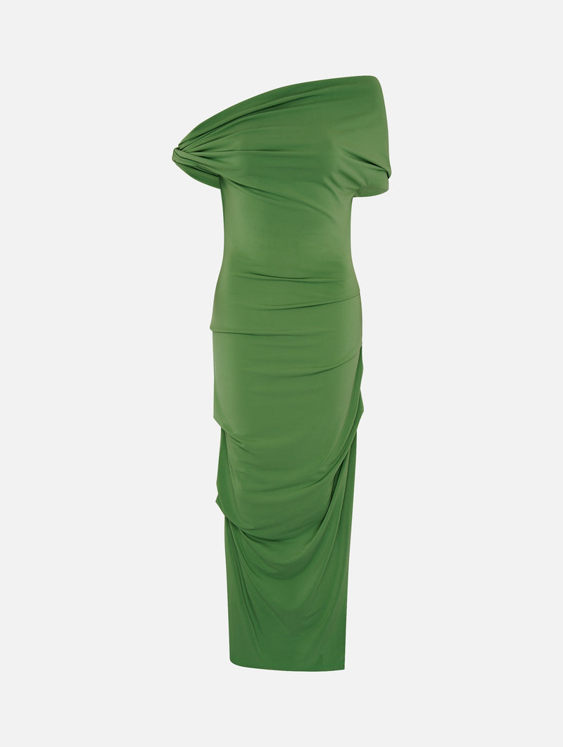 Elemental Ida Dress in Forest Green
