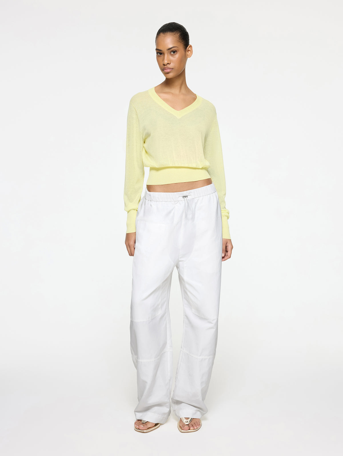 Elemental Parachute Pants in White