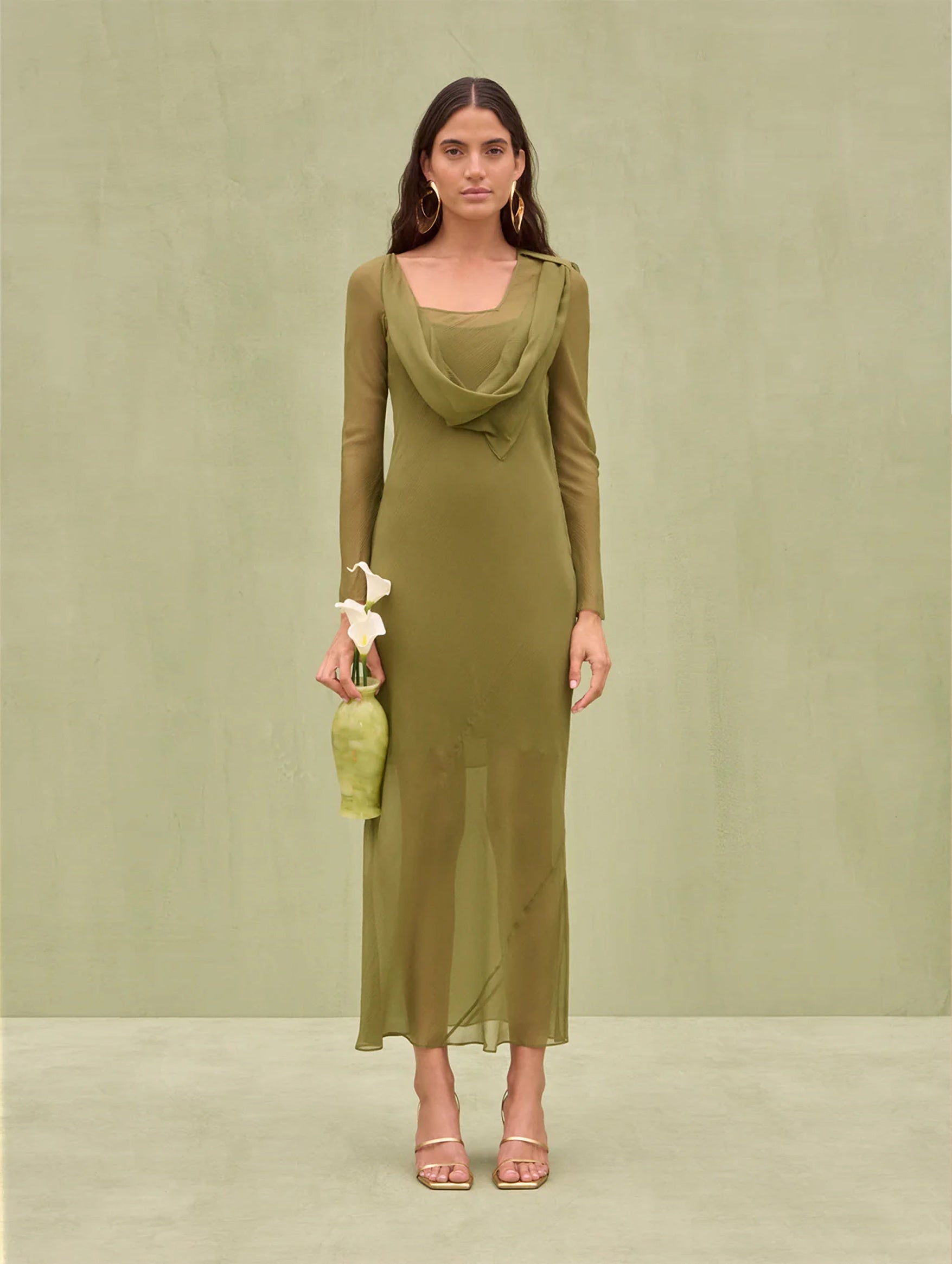 Eline Dress in Cedar