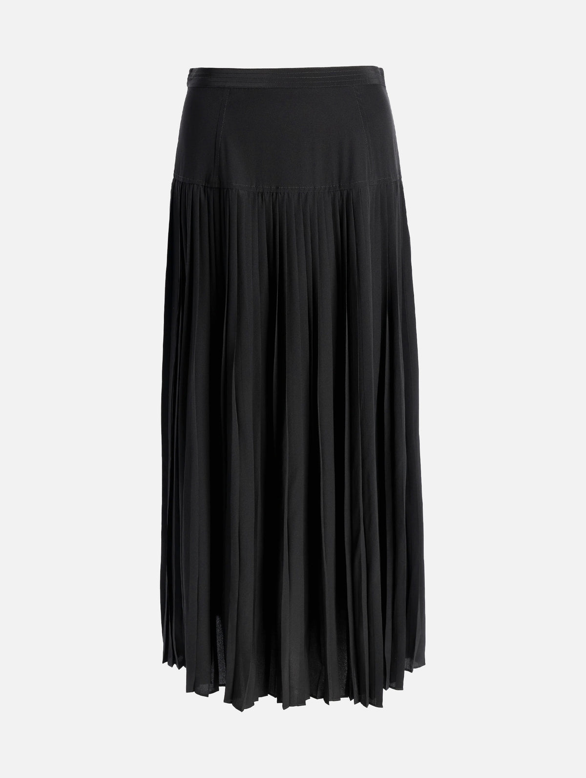 Ella Silk Skirt in Noir