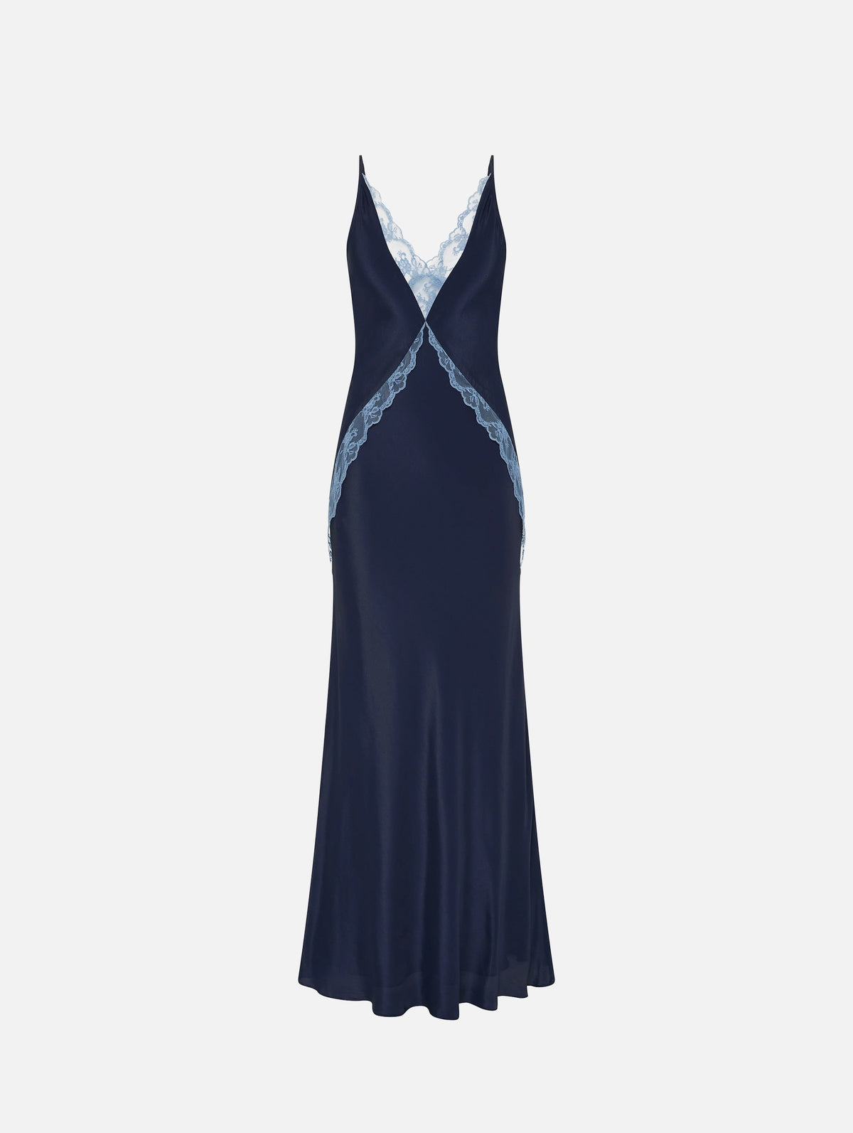 Elsie Lace Gown in Navy