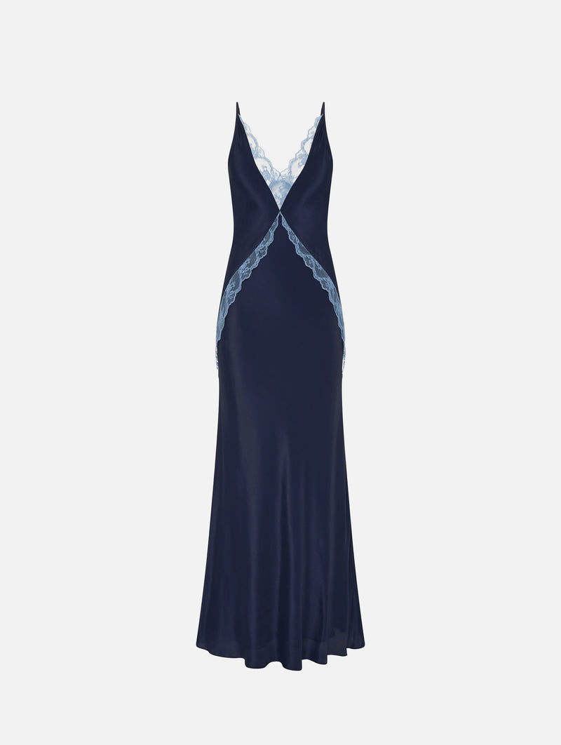 Elsie Lace Gown in Navy