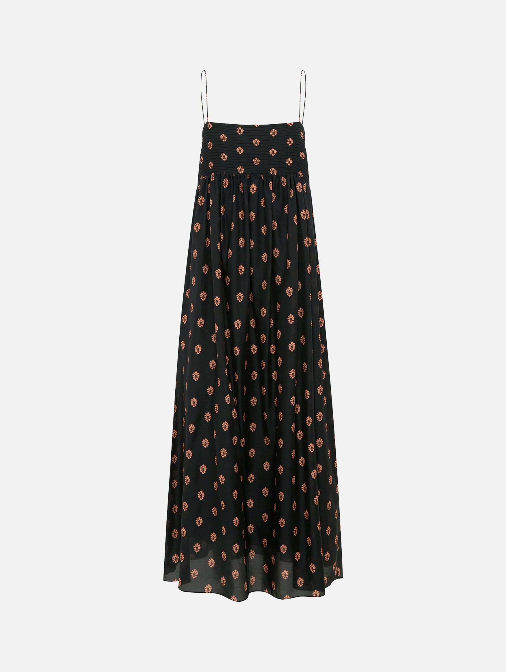 Empire Pintuck Bodice Dress in Vida