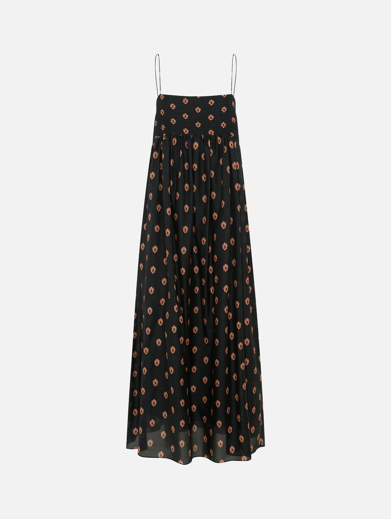 Empire Pintuck Bodice Dress in Vida