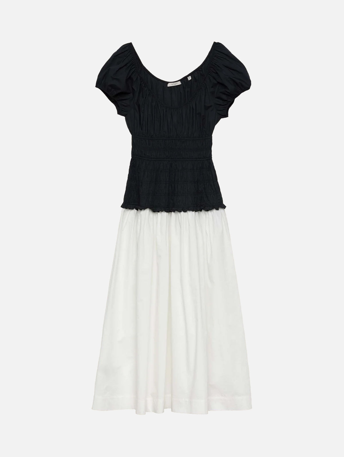 Enya Dress in Black And Salt