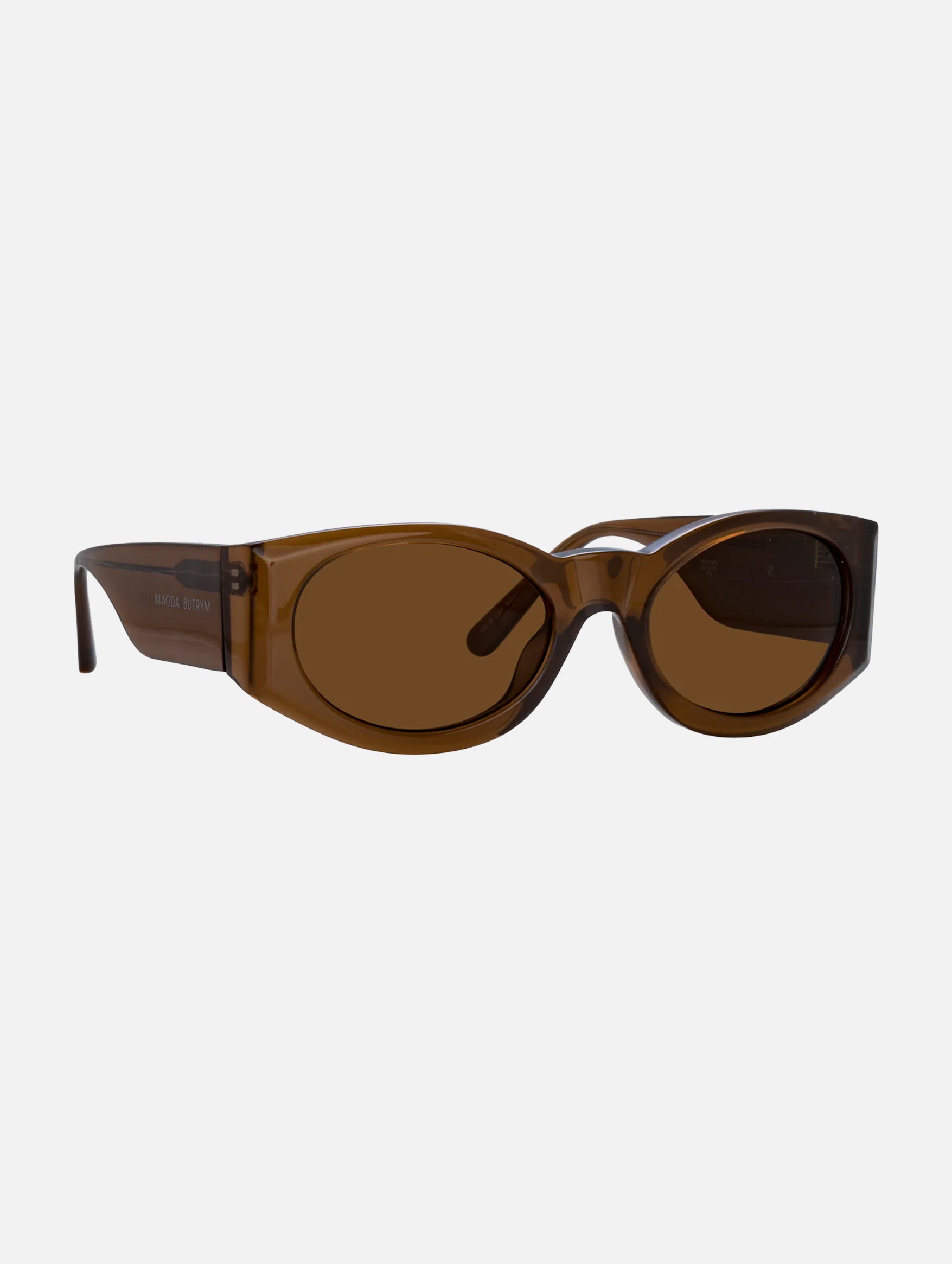 Oval Sunglasses in Brown