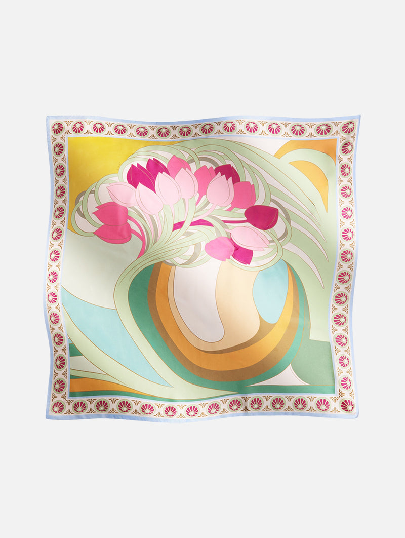 Scarf in Blooming Tulip Placée