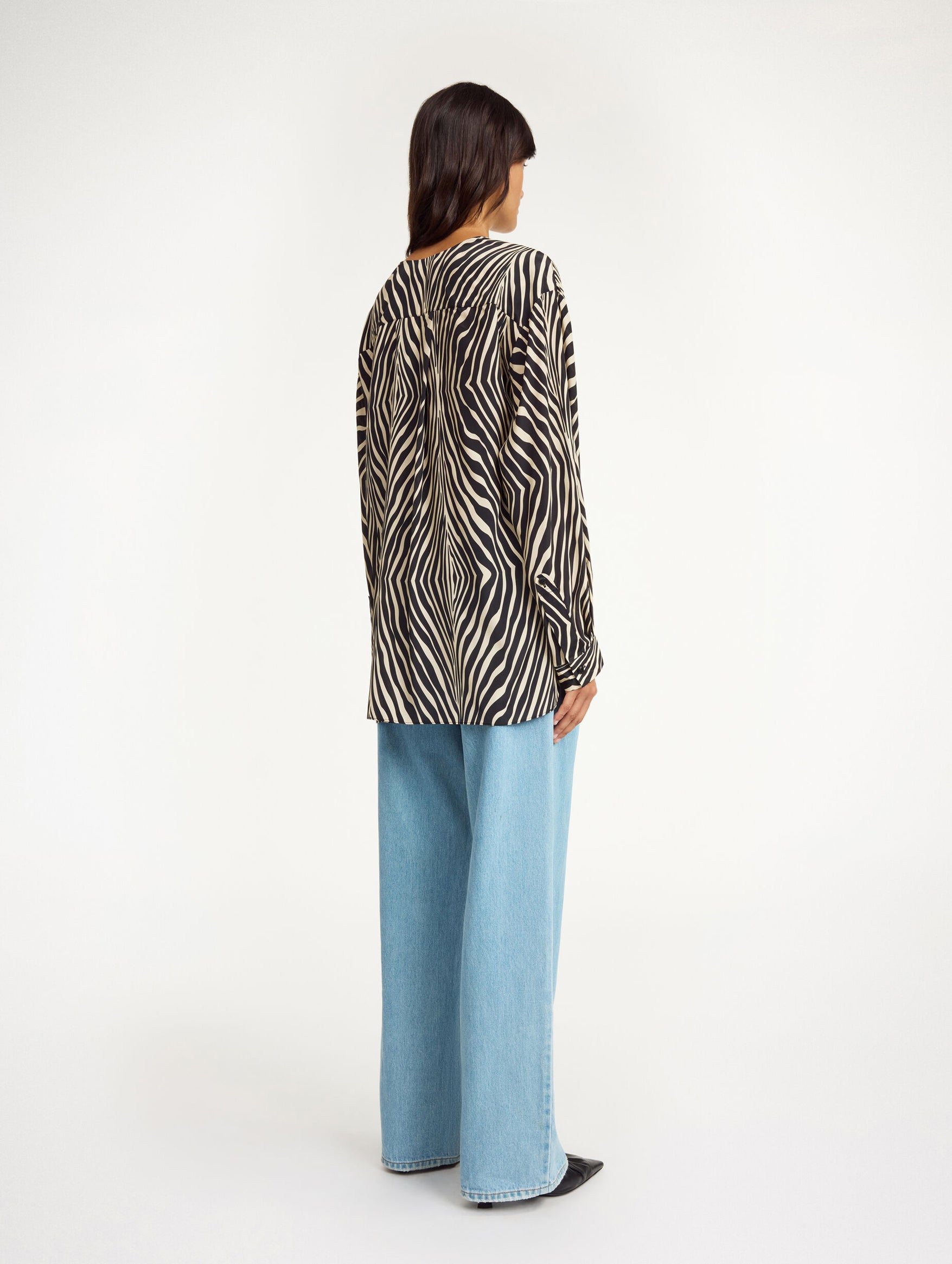 Fayette Blouse in Zebra