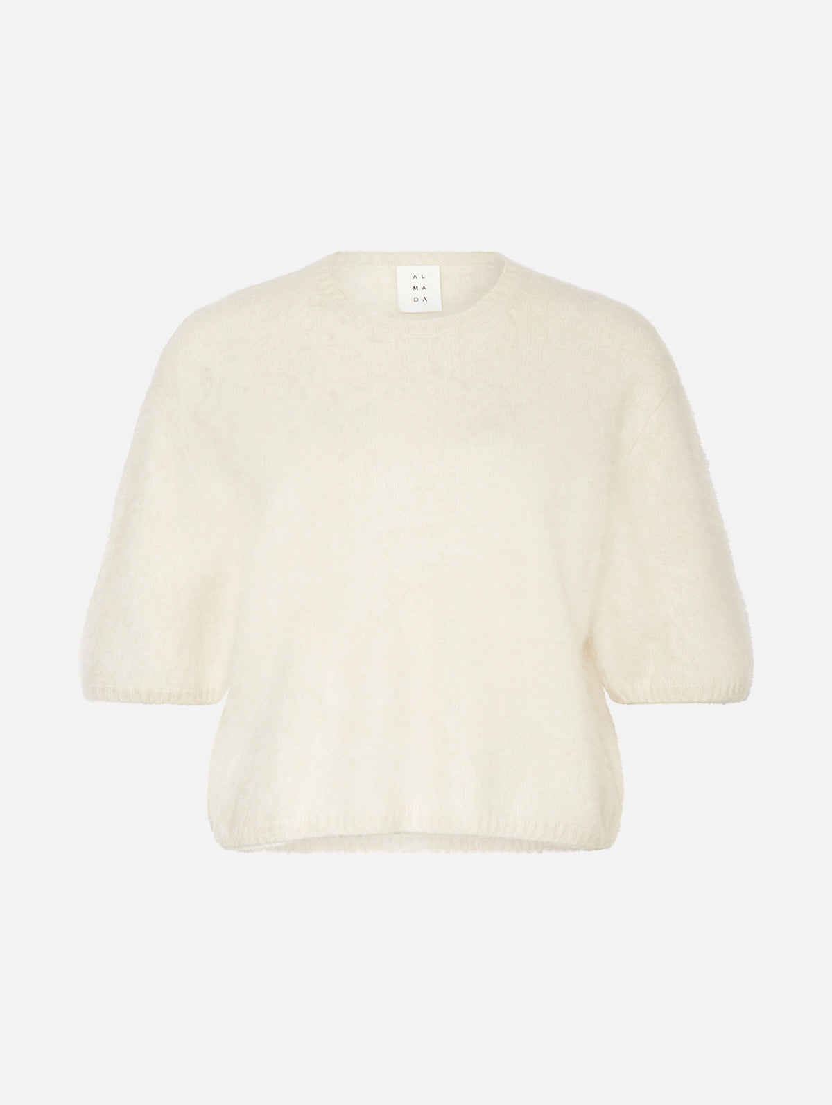 Fei Brushed Cashmere Tee in Cream