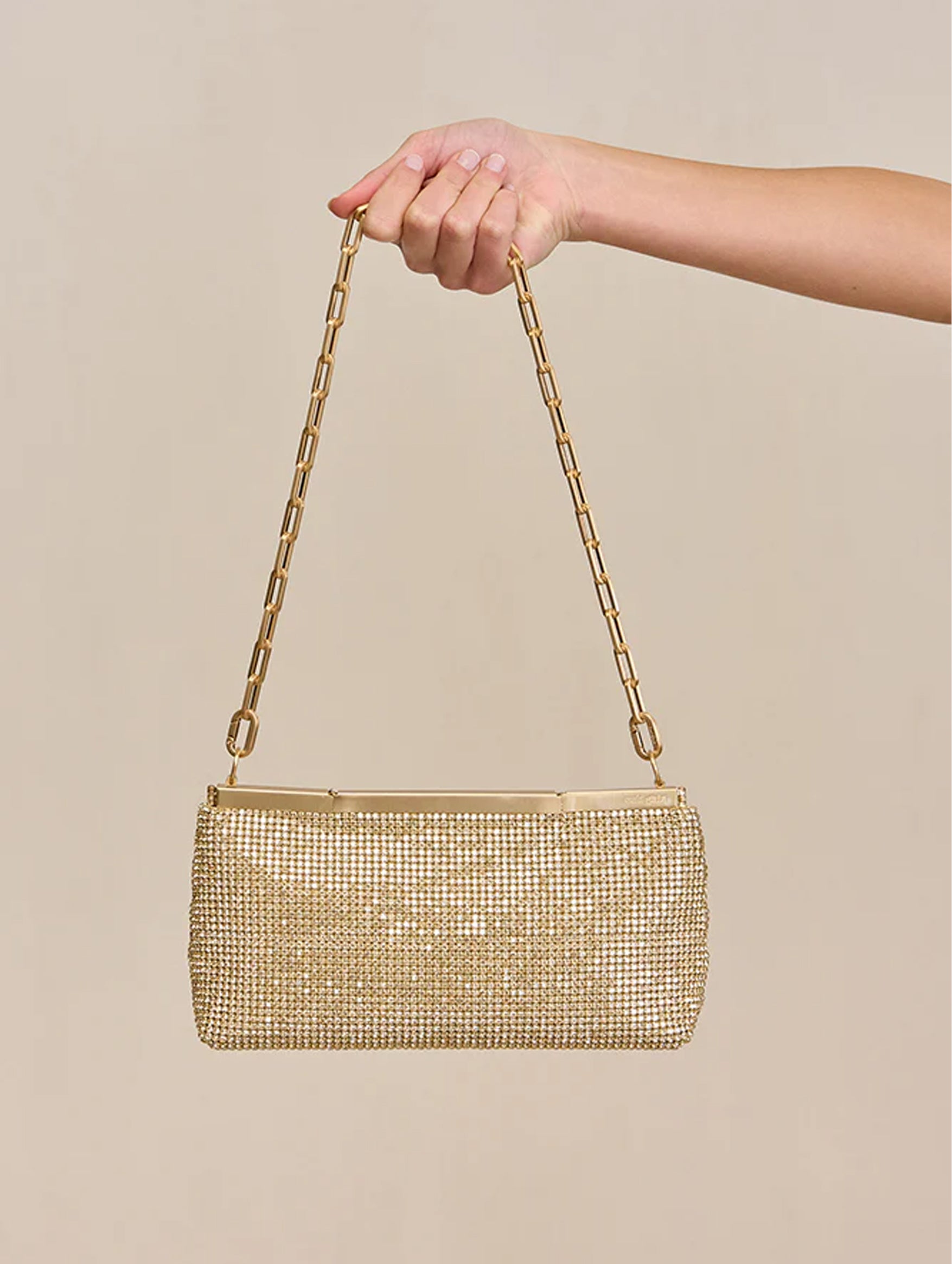 Felice Clutch in Sand Dollar