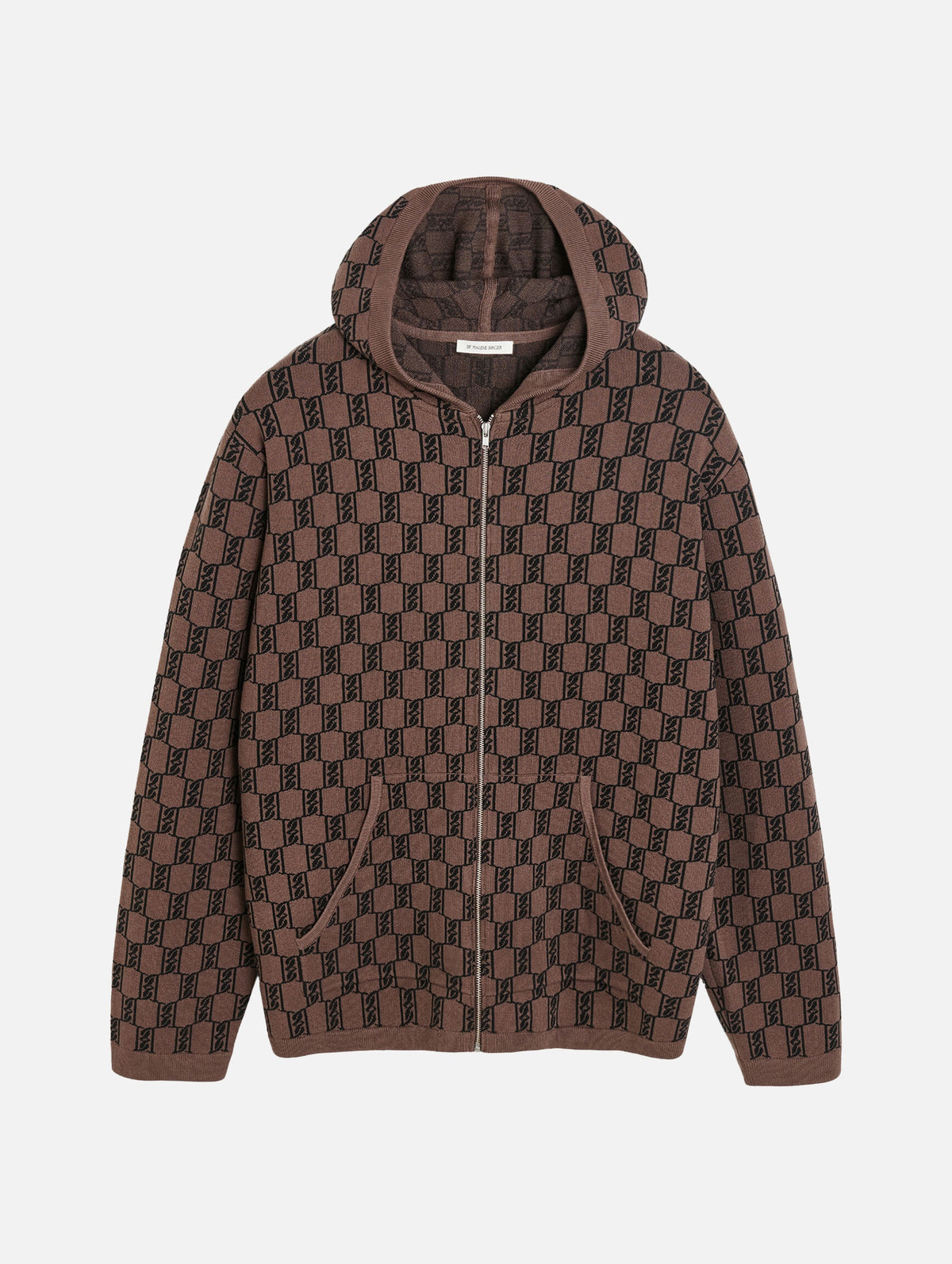 Felipa Knitted Hoodie in Dark Mahogany