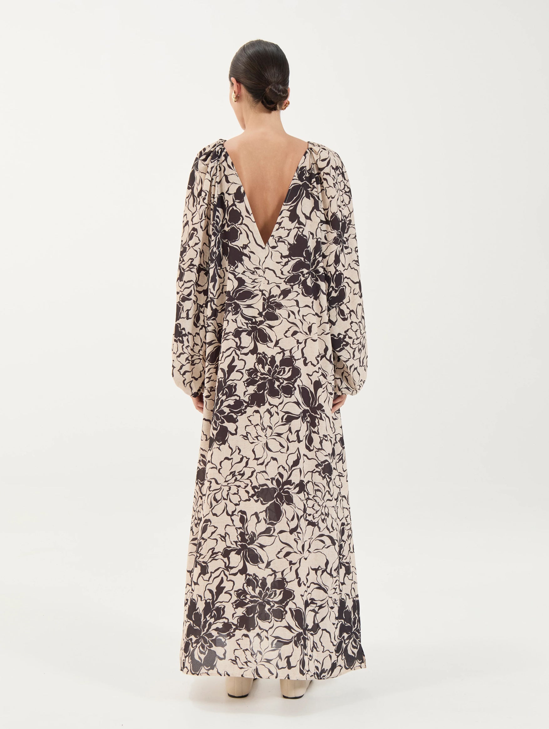 Filomena Silk Dress in Flora