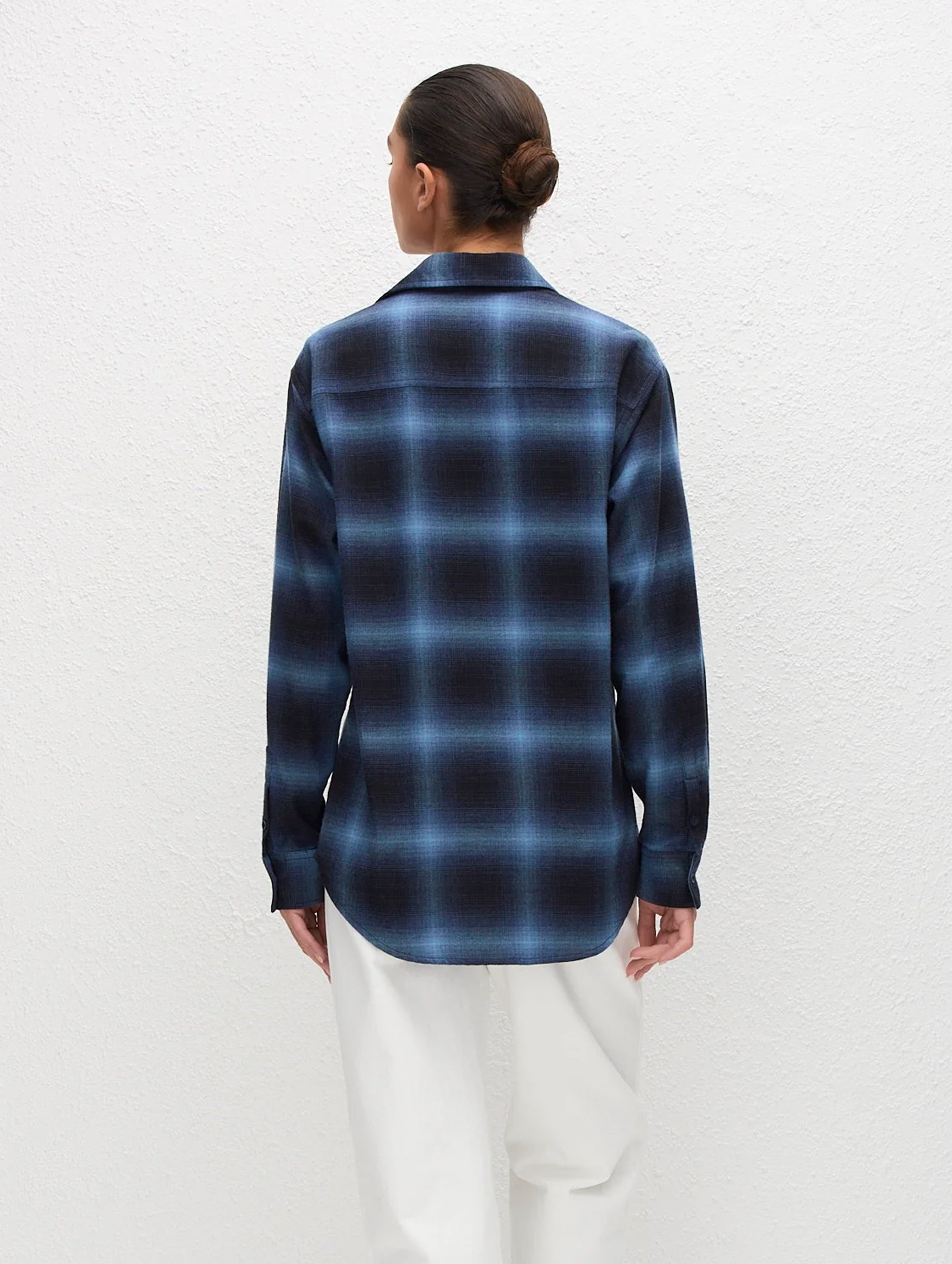 Flannel Shirt in Midnight Check