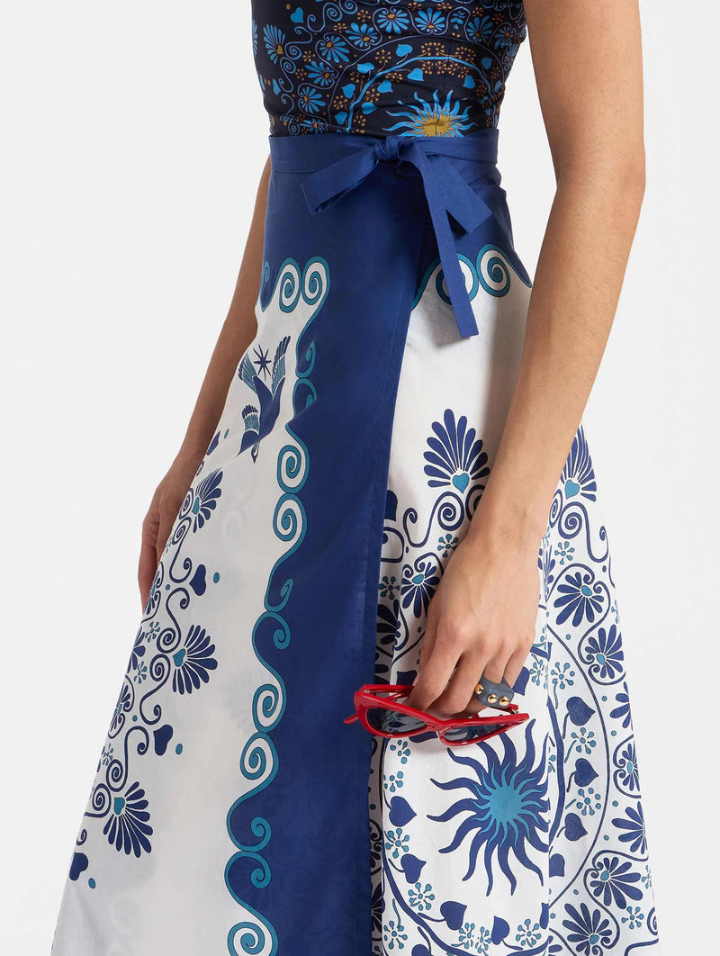 Flipper Wrap Skirt in Olympus