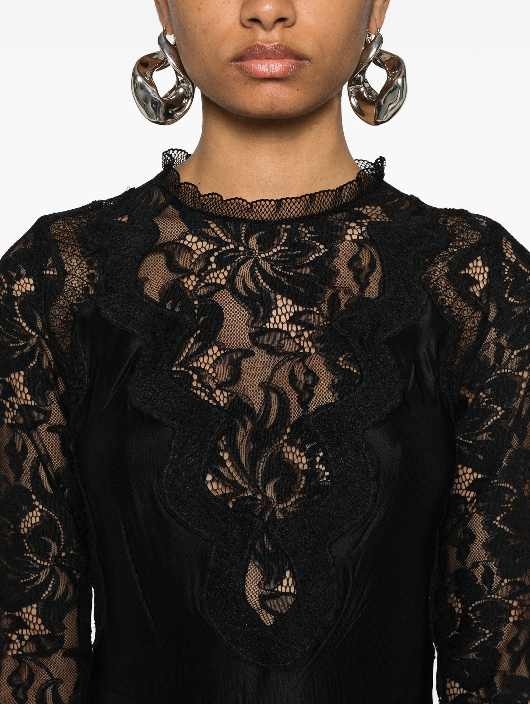 Long Sleeve Lace Dress in Black Muse Boutique Long Sleeve Lace Dress in Black Muse Boutique