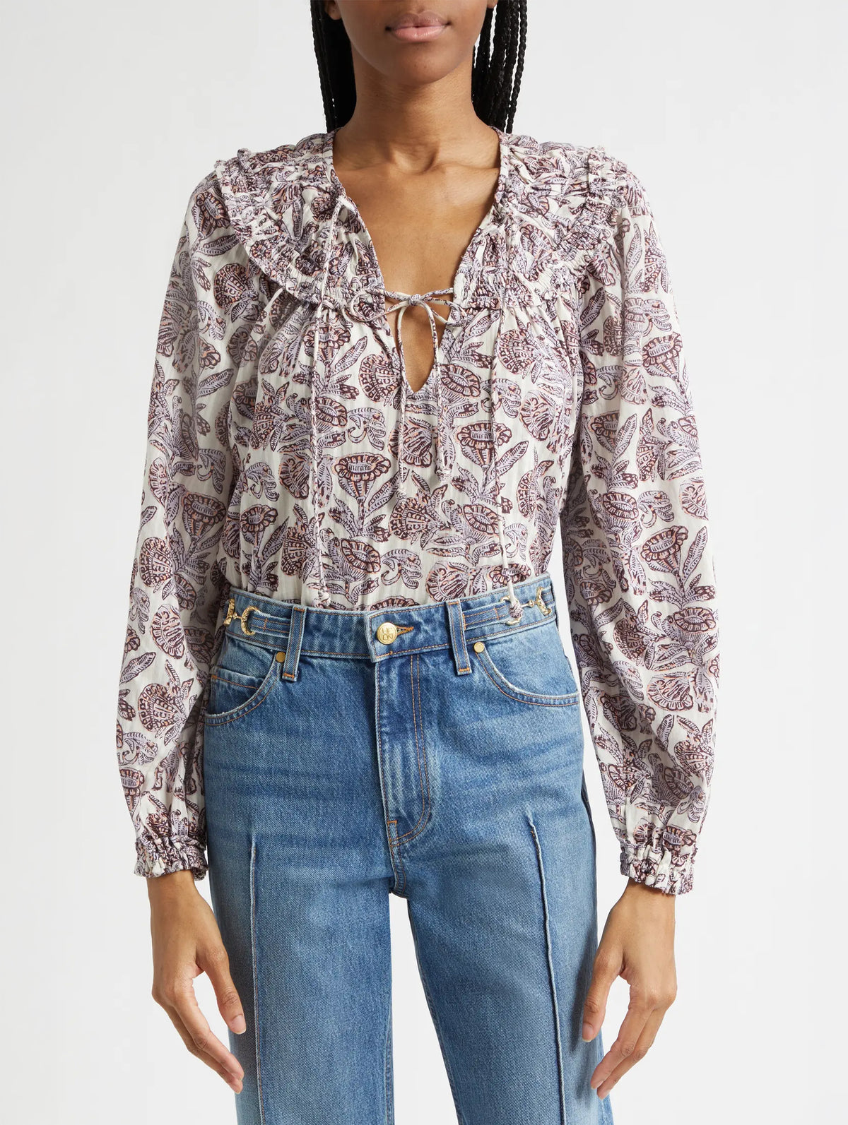 Florelle Cotton Blouse in Meadow