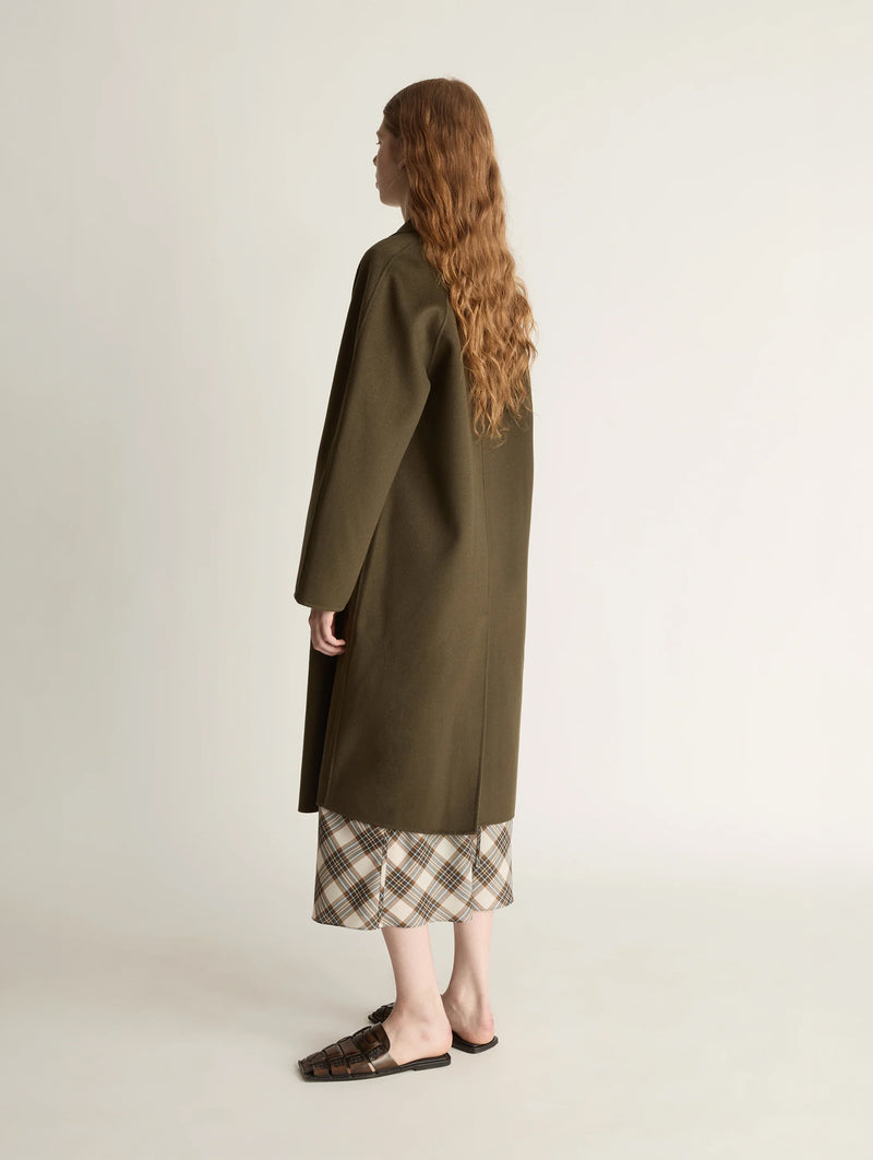 Florentine Cashmere Coat in Khaki