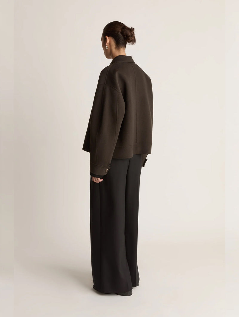Florentine Cashmere Jacket in Cacao