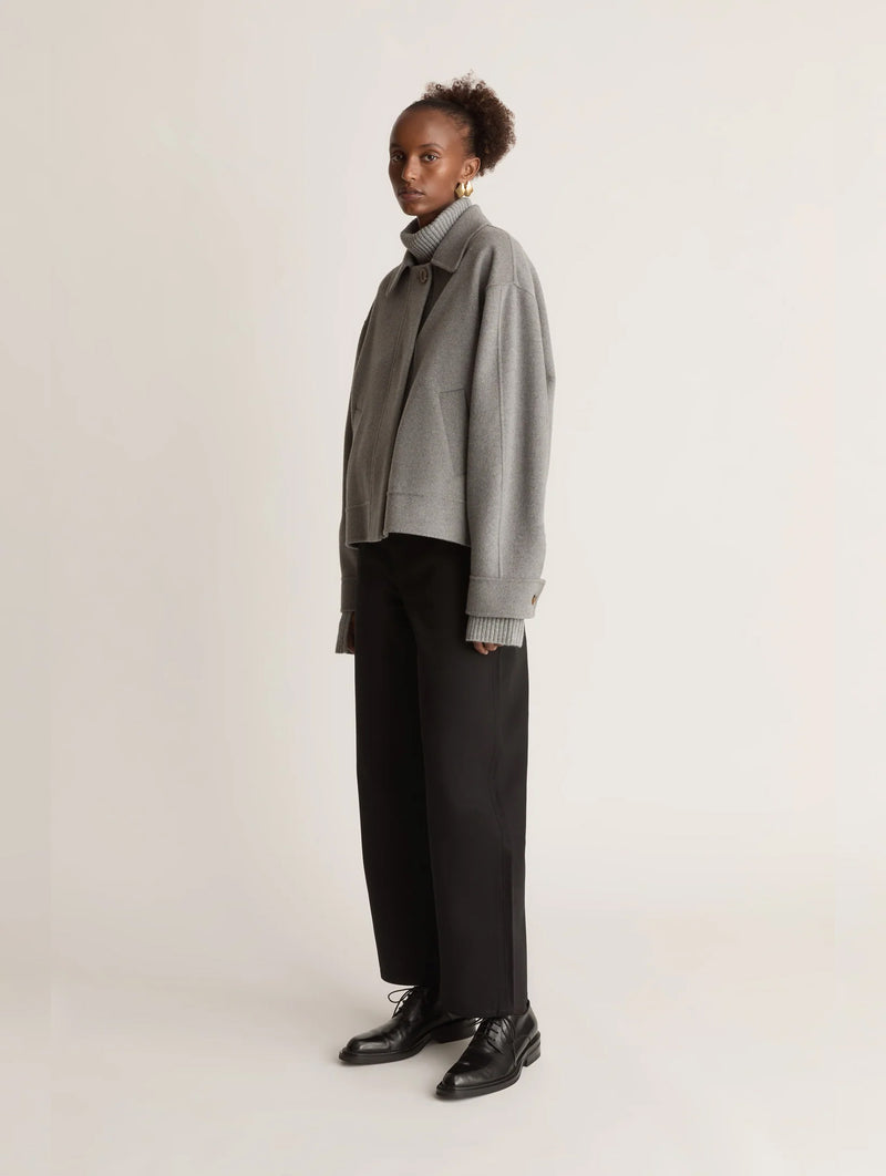 Florentine Cashmere Jacket in Grey Marle