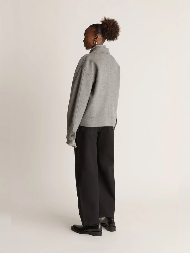 Florentine Cashmere Jacket in Grey Marle