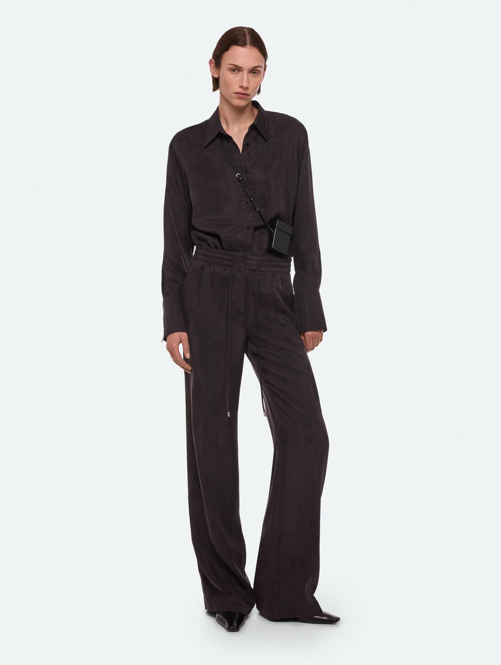 Fluid Pullon Pant in Truffle
