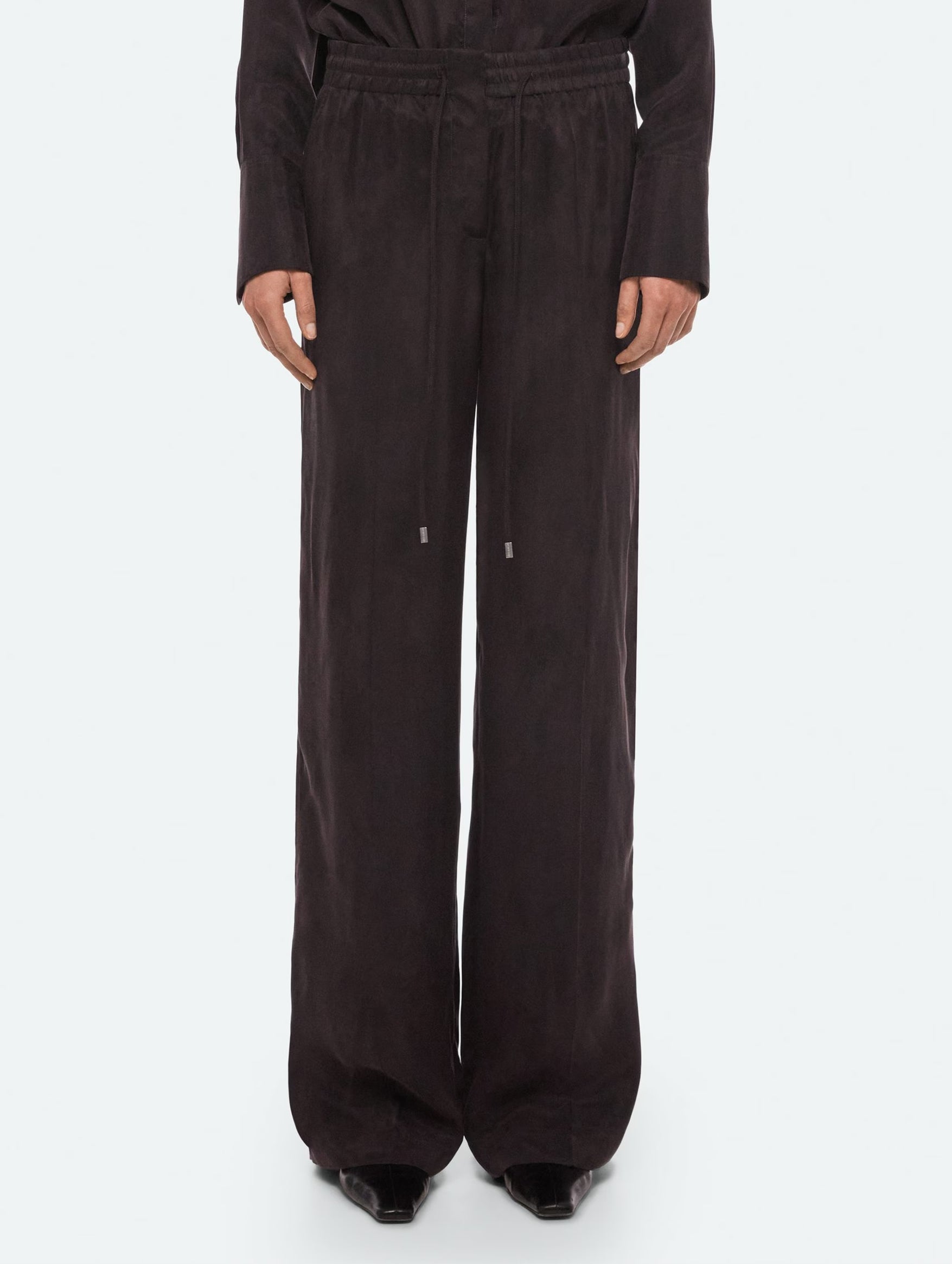 Fluid Pullon Pant in Truffle