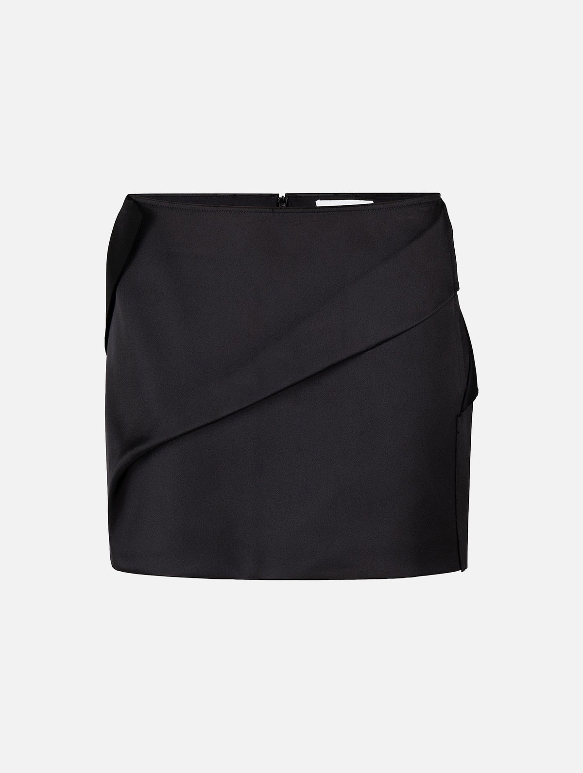 Fold Mini Skirt in Black