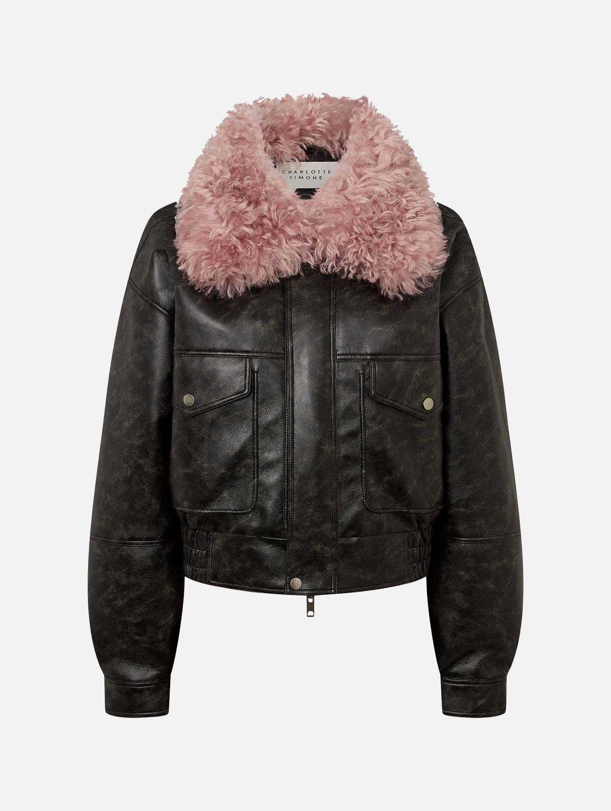Frankie Jacket in Black & Dusty Pink