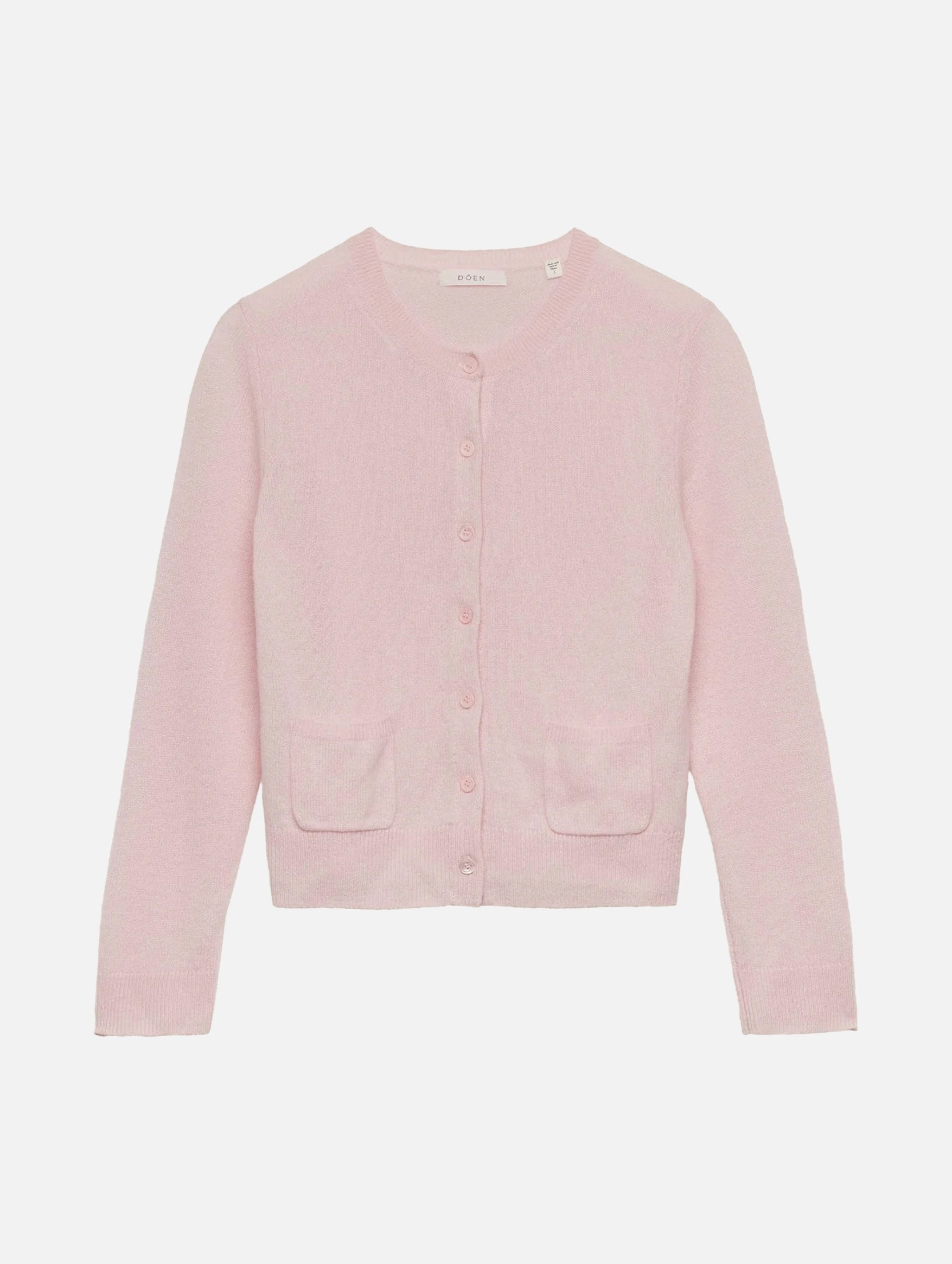 Freya Cashmere Cardigan in Rosewater