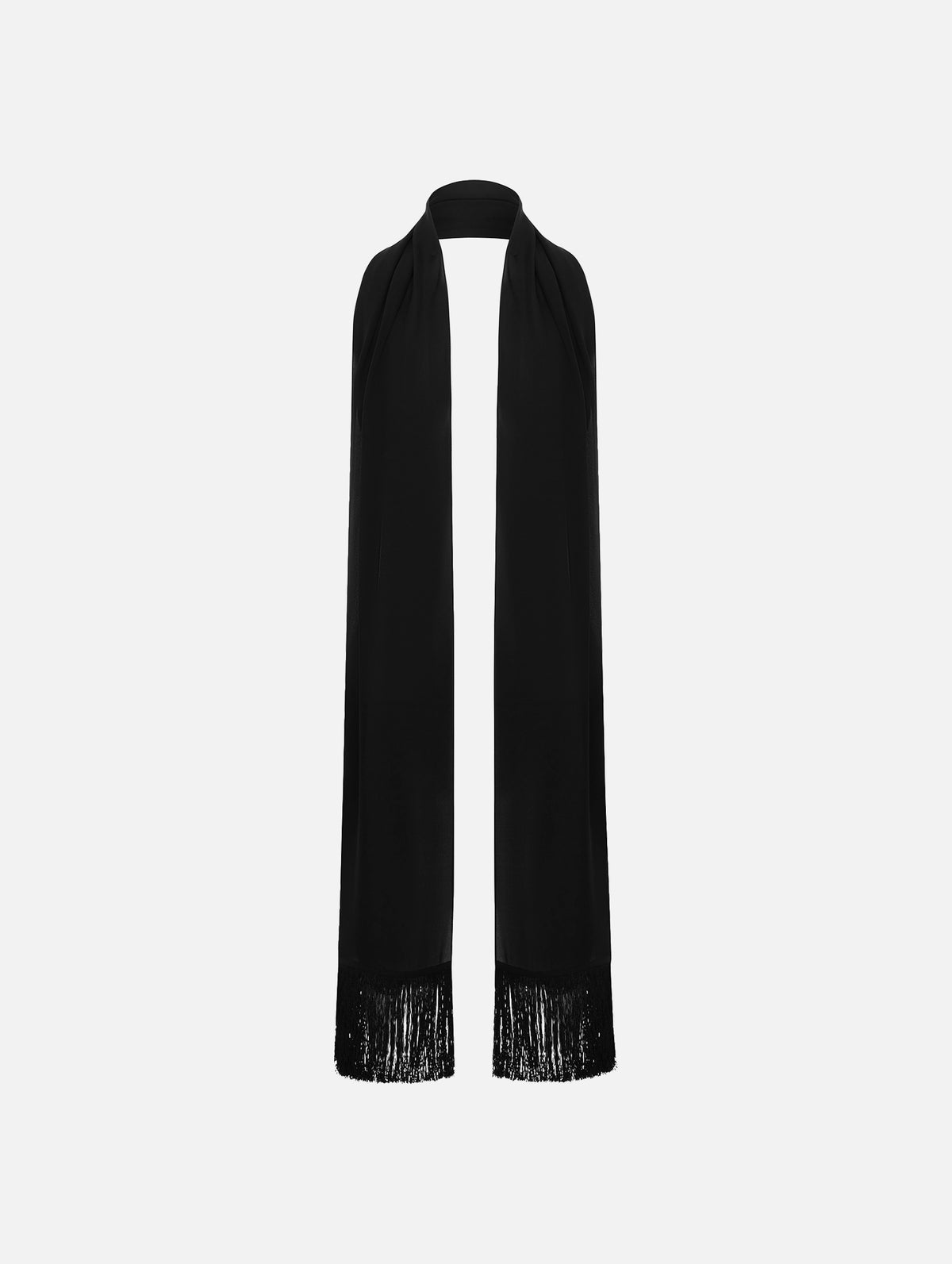 Fringe Scarf in Black