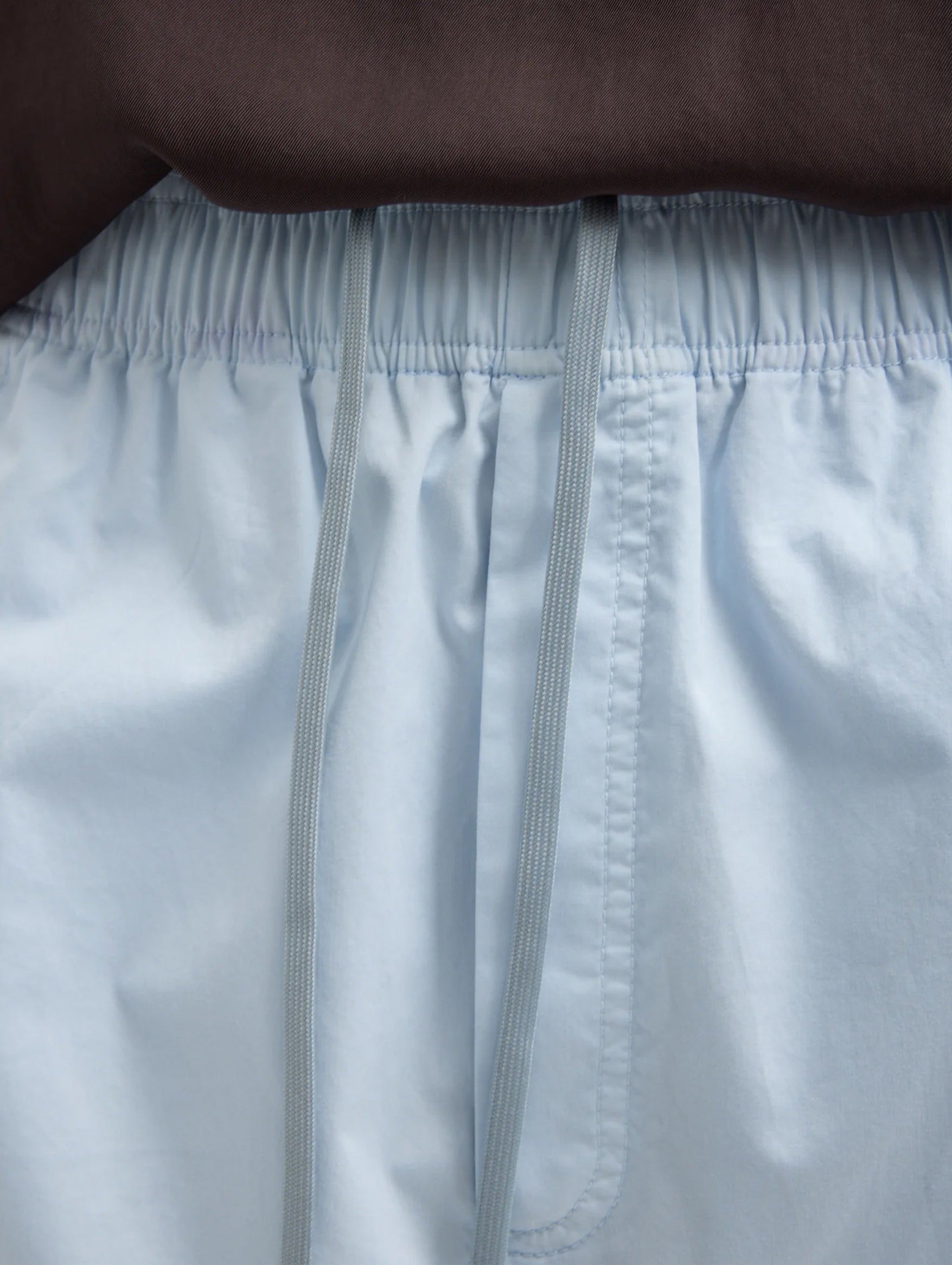 Garment Dyed Silky Cotton Winslow Pull On Pant in Pale Blue (Short)