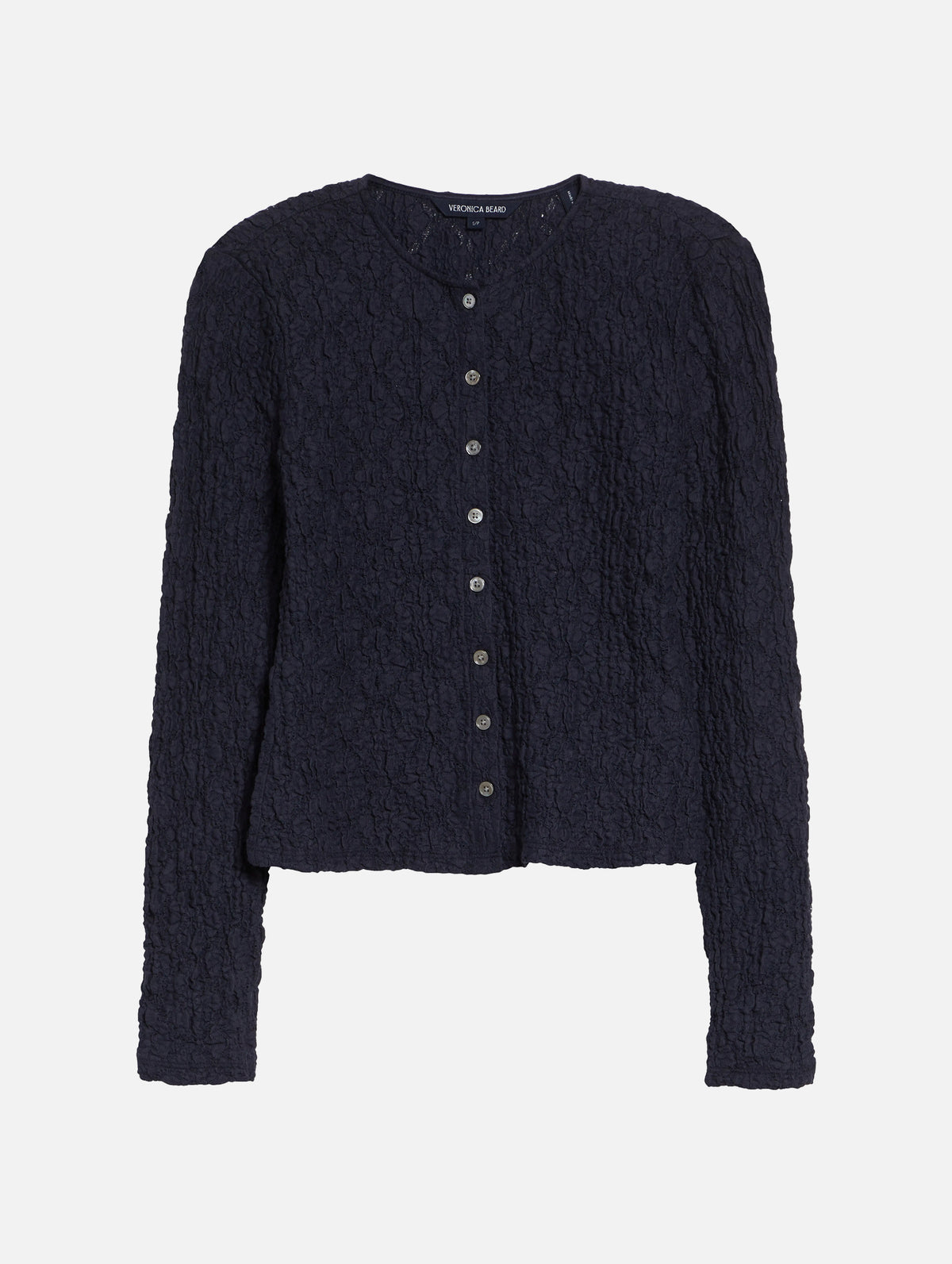Gillingham Stretch-Lace Cardigan in Navy