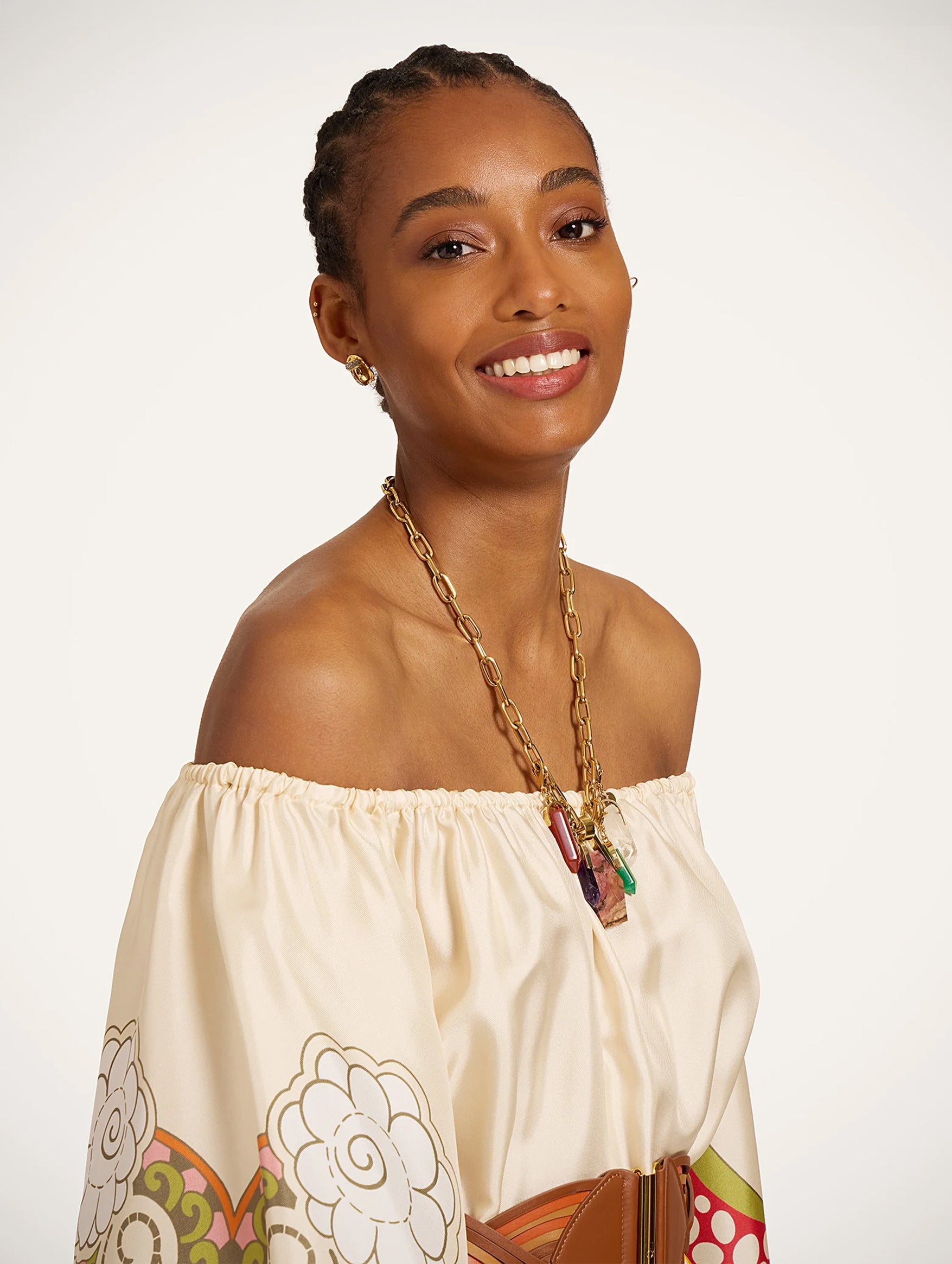 Goddess Dress in Ambrosia Placée Ivory