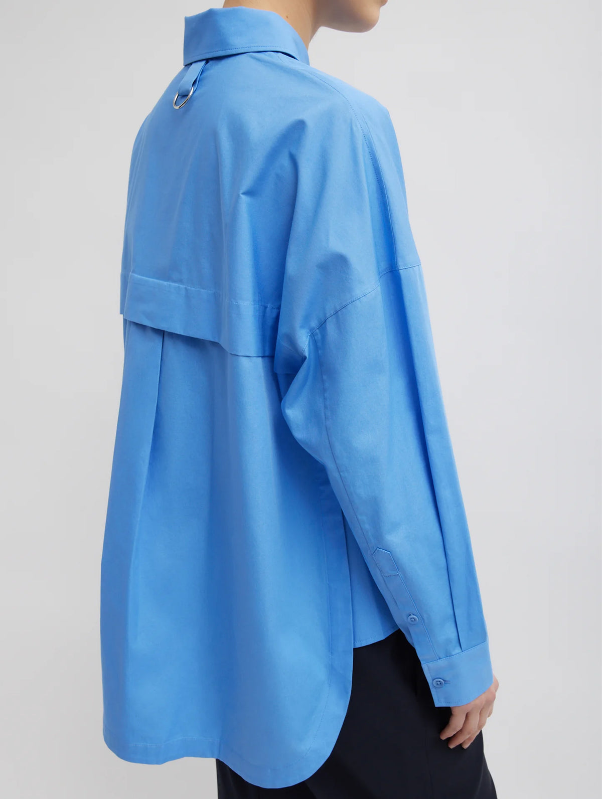 Gabe Oversized Shirt in Newman Blue