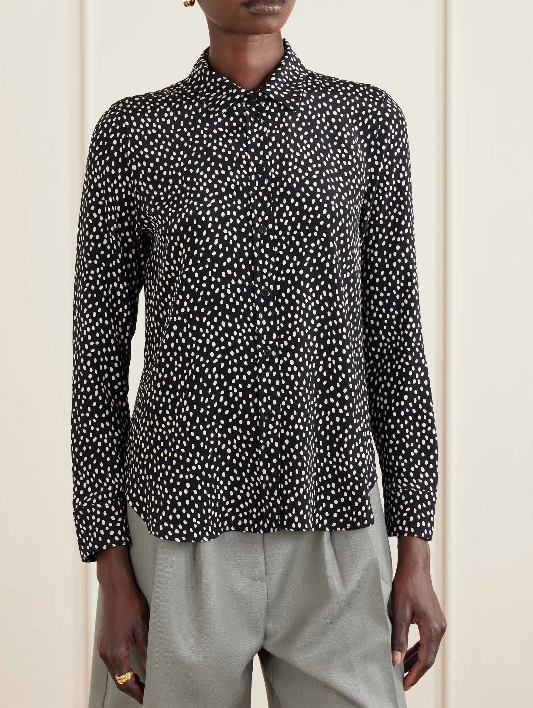 Gaia Slim Shirt in Wild Dot