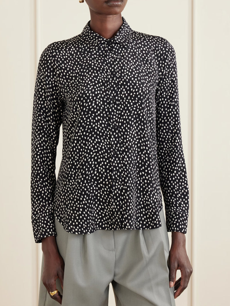 Gaia Slim Shirt in Wild Dot