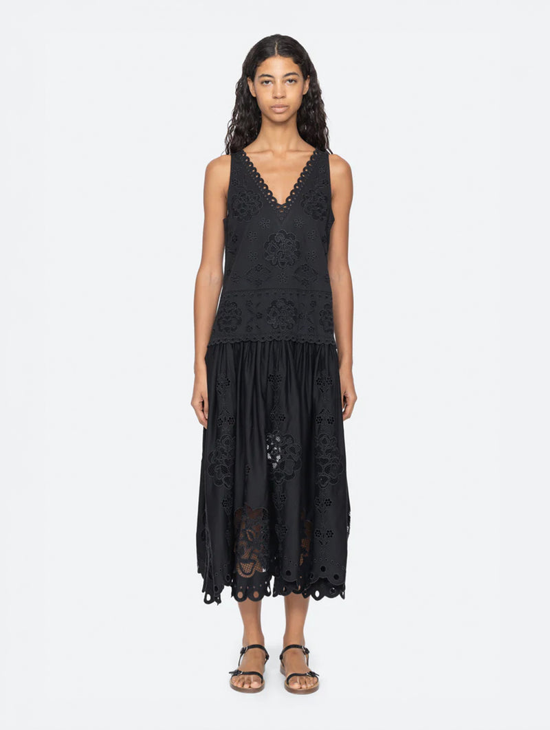 Gardener Maxi Dress in Black