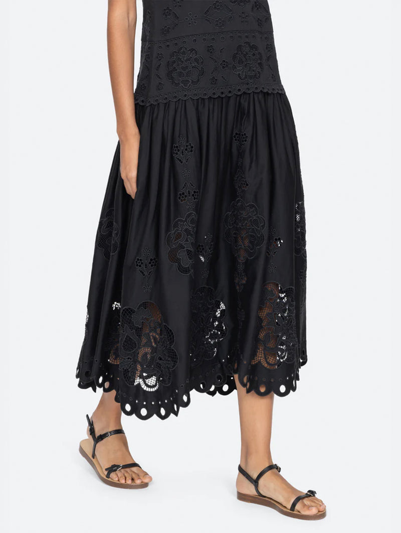 Gardener Maxi Dress in Black