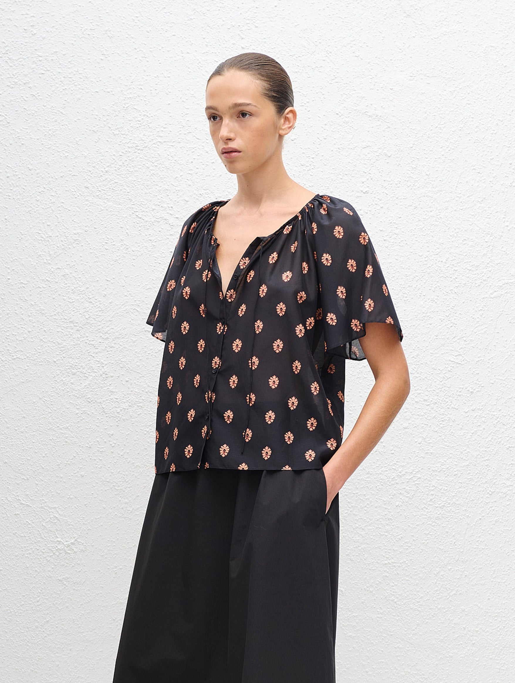 Gathered Blouse in Vida