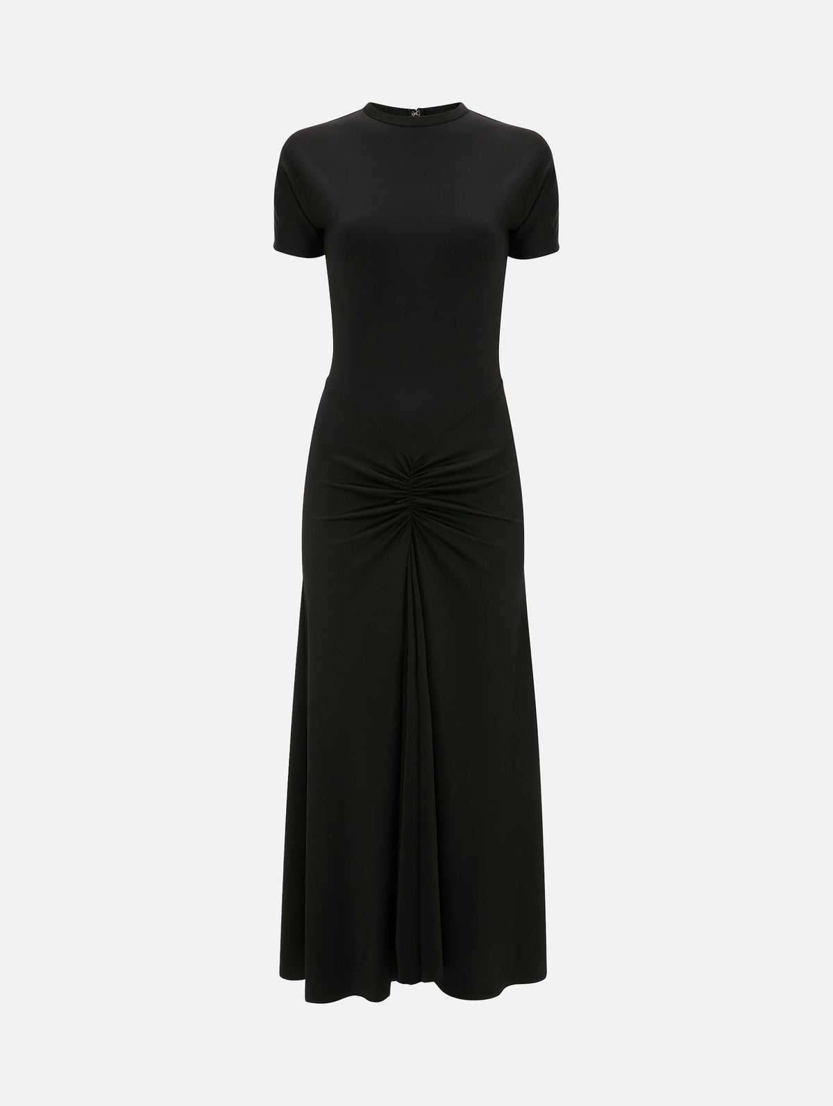Gathered Waist Detail Dress in Black