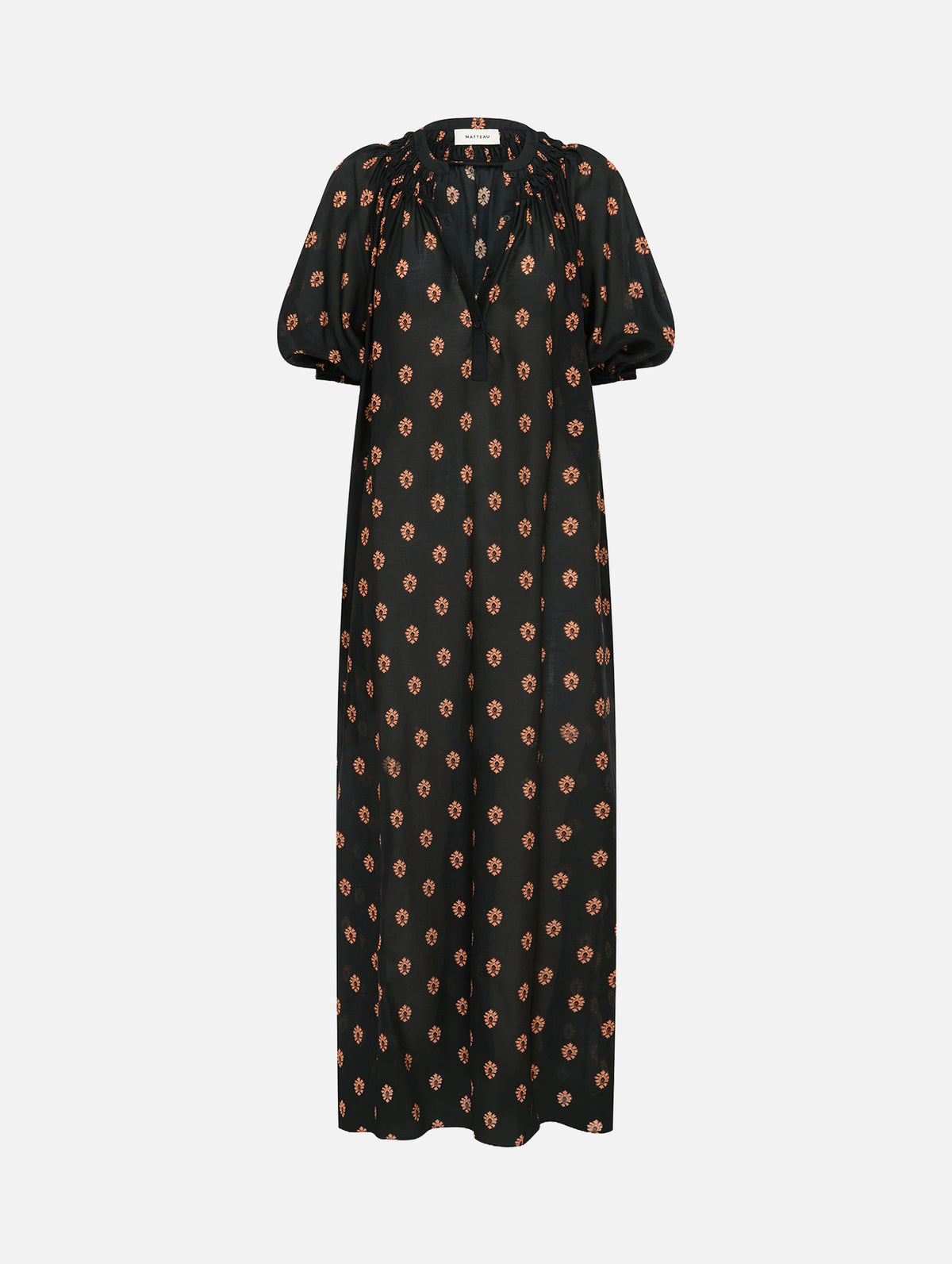 Gathered Yoke Popover Dress in Vida