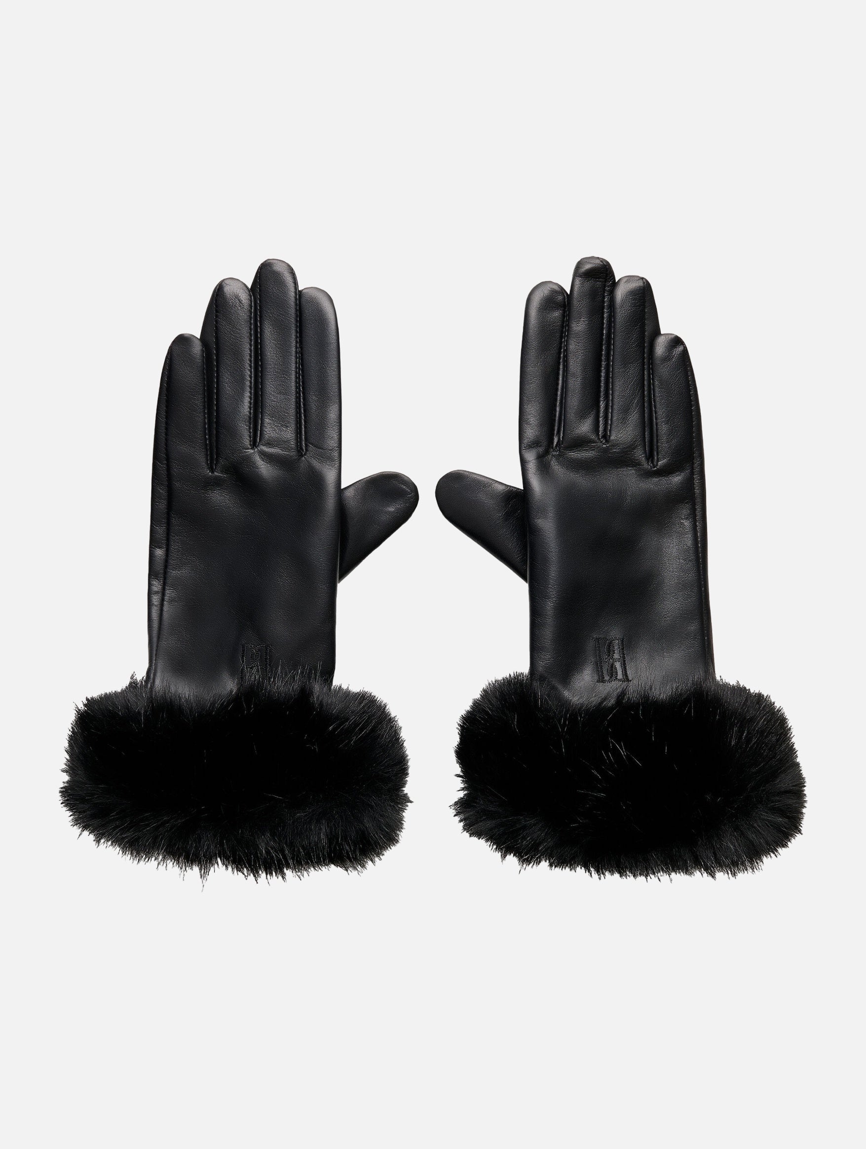 Genna Leather Gloves in Black