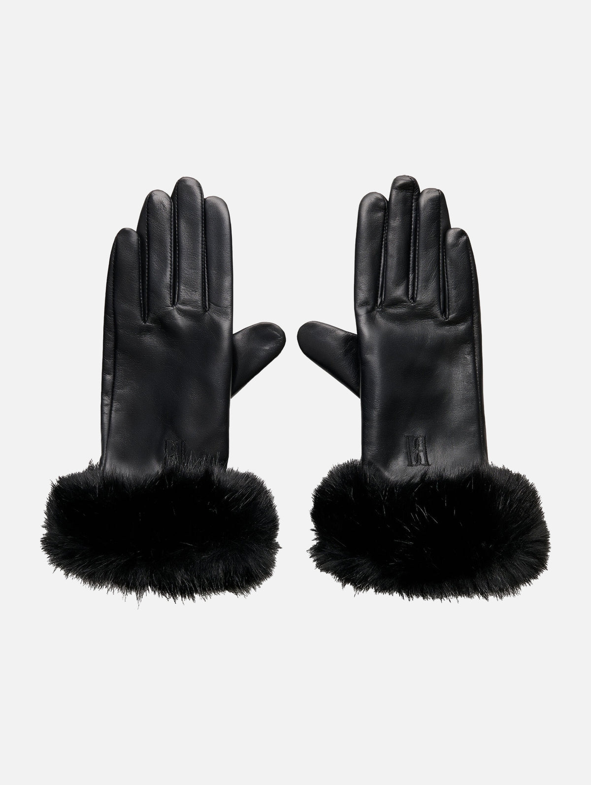 Genna Leather Gloves in Black