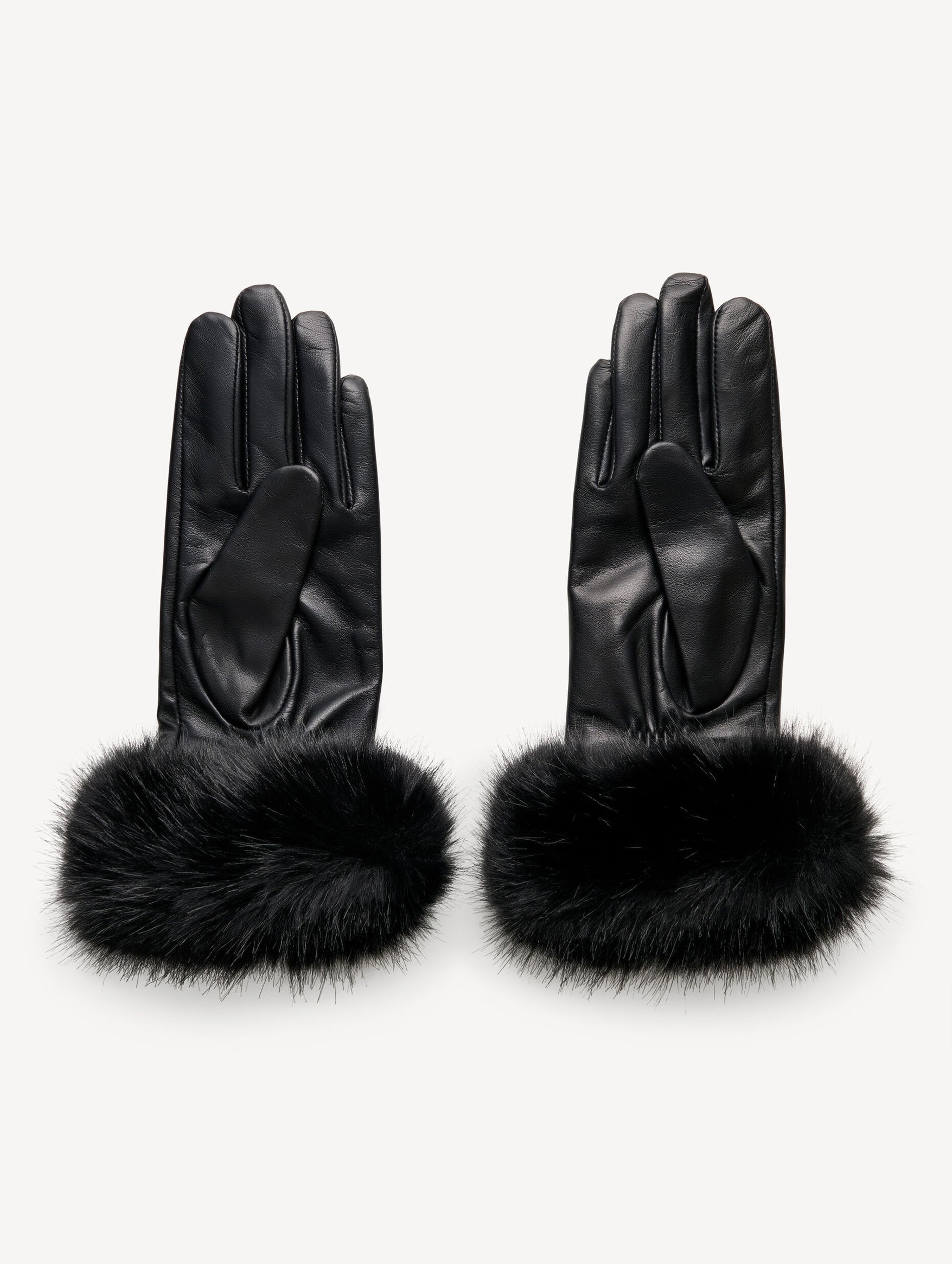Genna Leather Gloves in Black